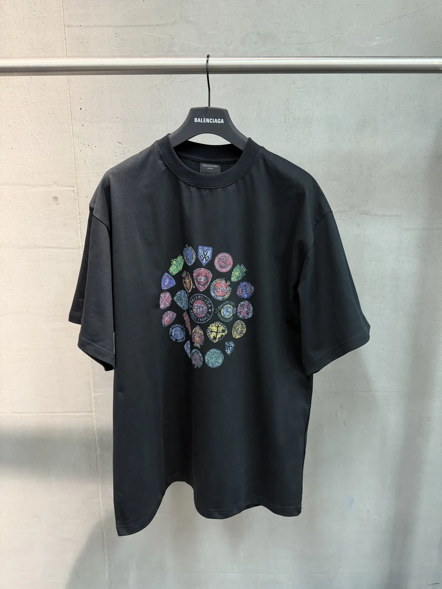Crest Logo Graphic Oversized T-Shirt D15518727