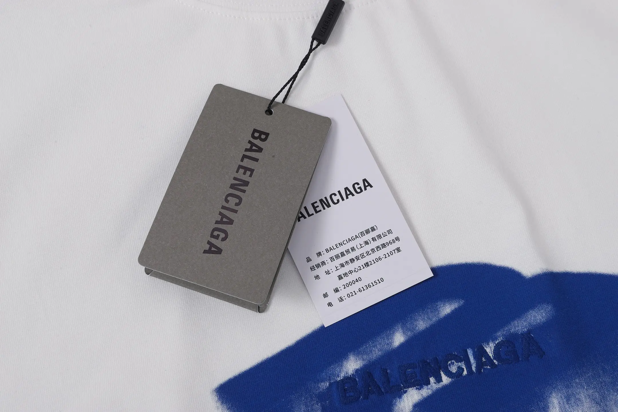 Drip Logo Embroidered Cotton T-Shirt D15518673 — view 4