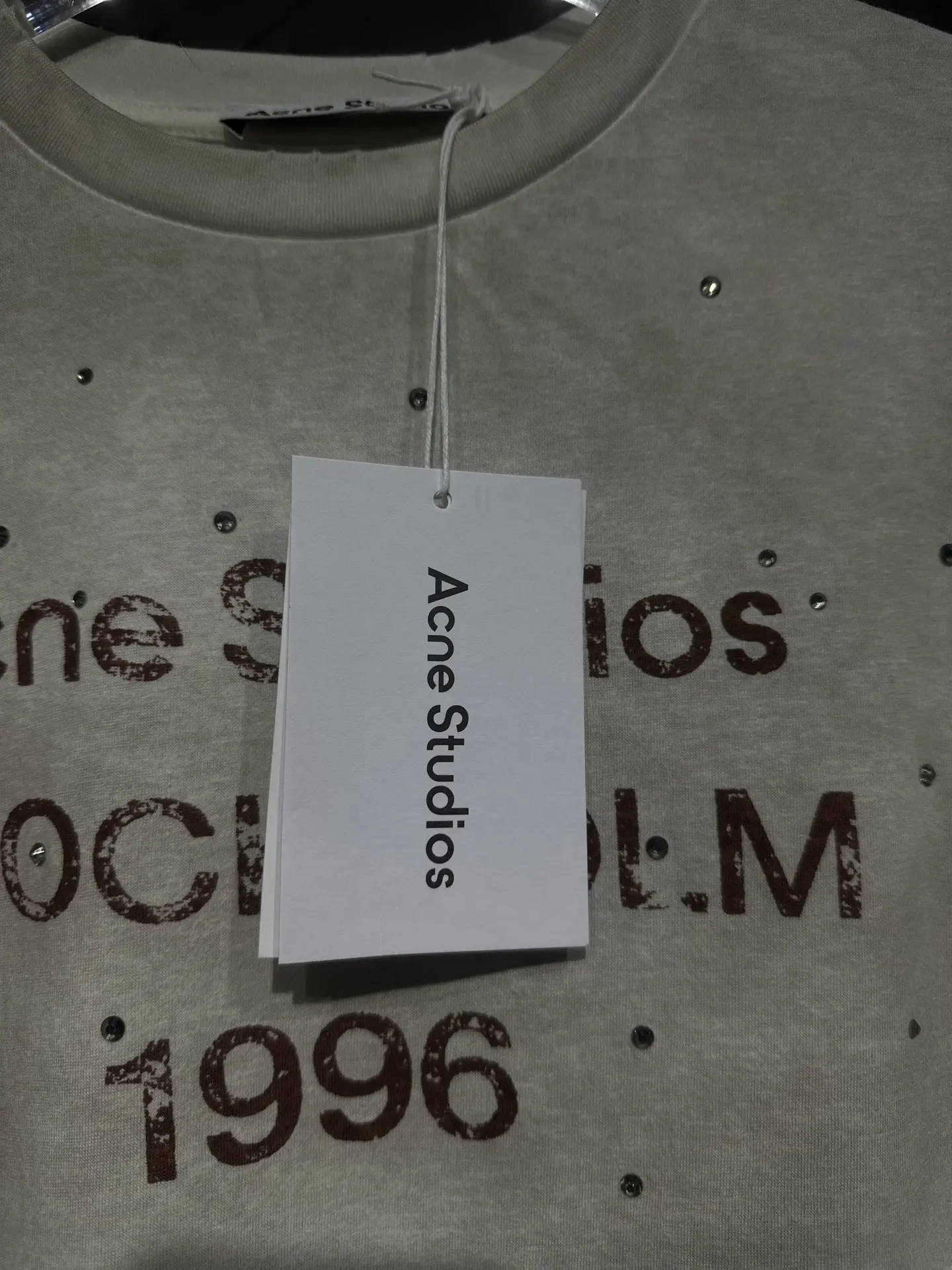 1996 Distressed Rhinestone Long-Sleeve T-Shirt D15923053 — view 2