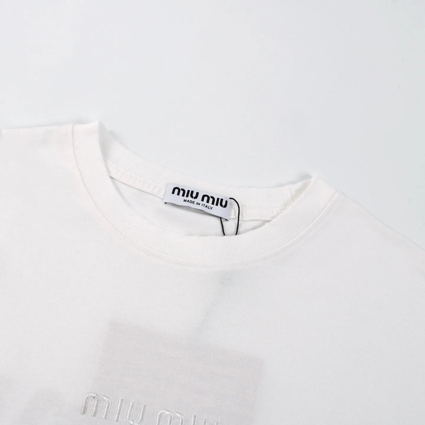 Logo Embroidered Cotton Jersey T-Shirt D16012780 — view 3