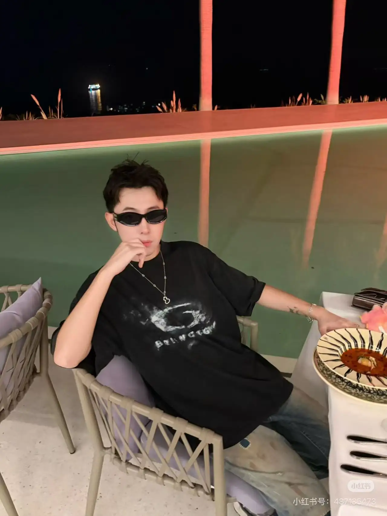 Washed Graphic Print Oversized T-Shirt D16018741 — view 7