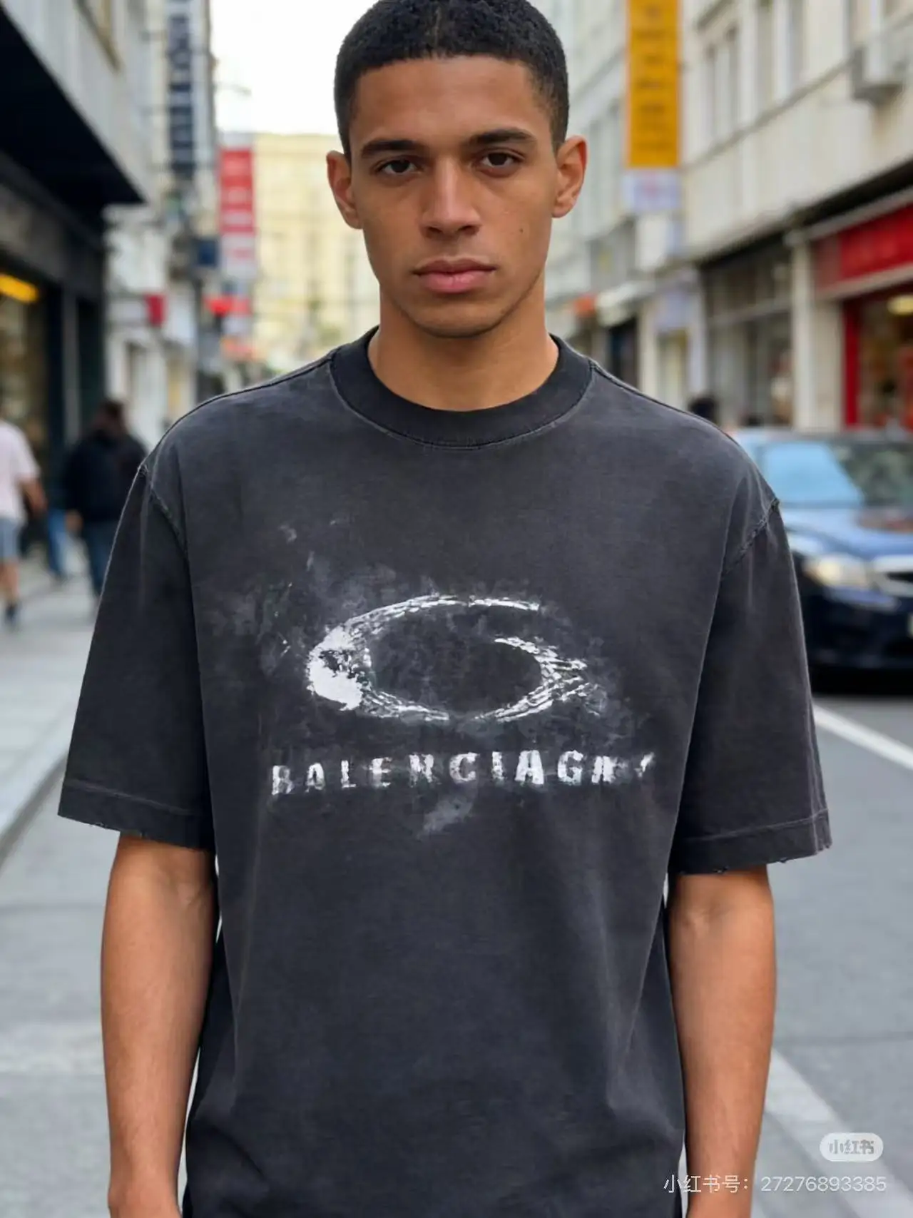Washed Graphic Print Oversized T-Shirt D16018741 — view 8