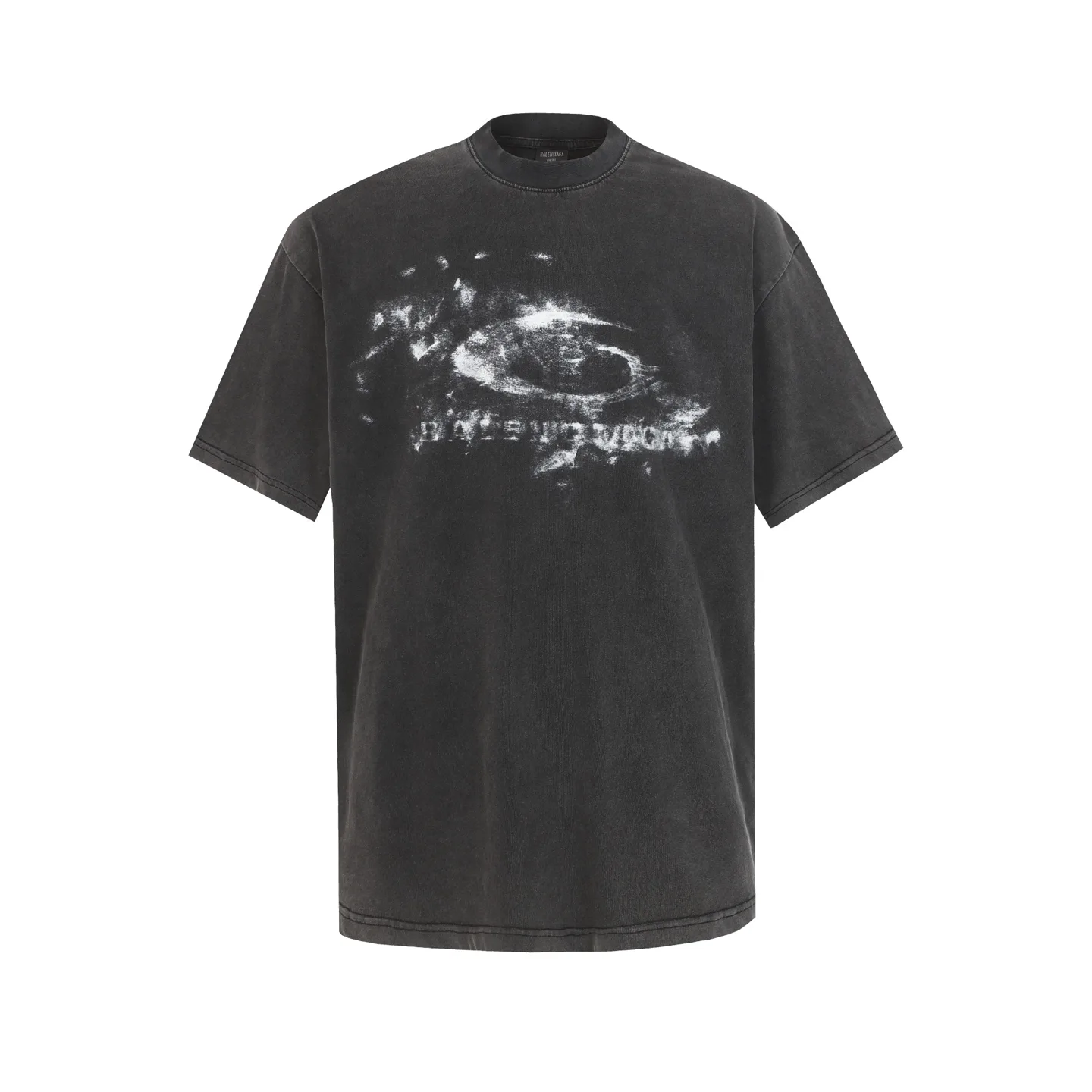 Washed Graphic Print Oversized T-Shirt D16018742