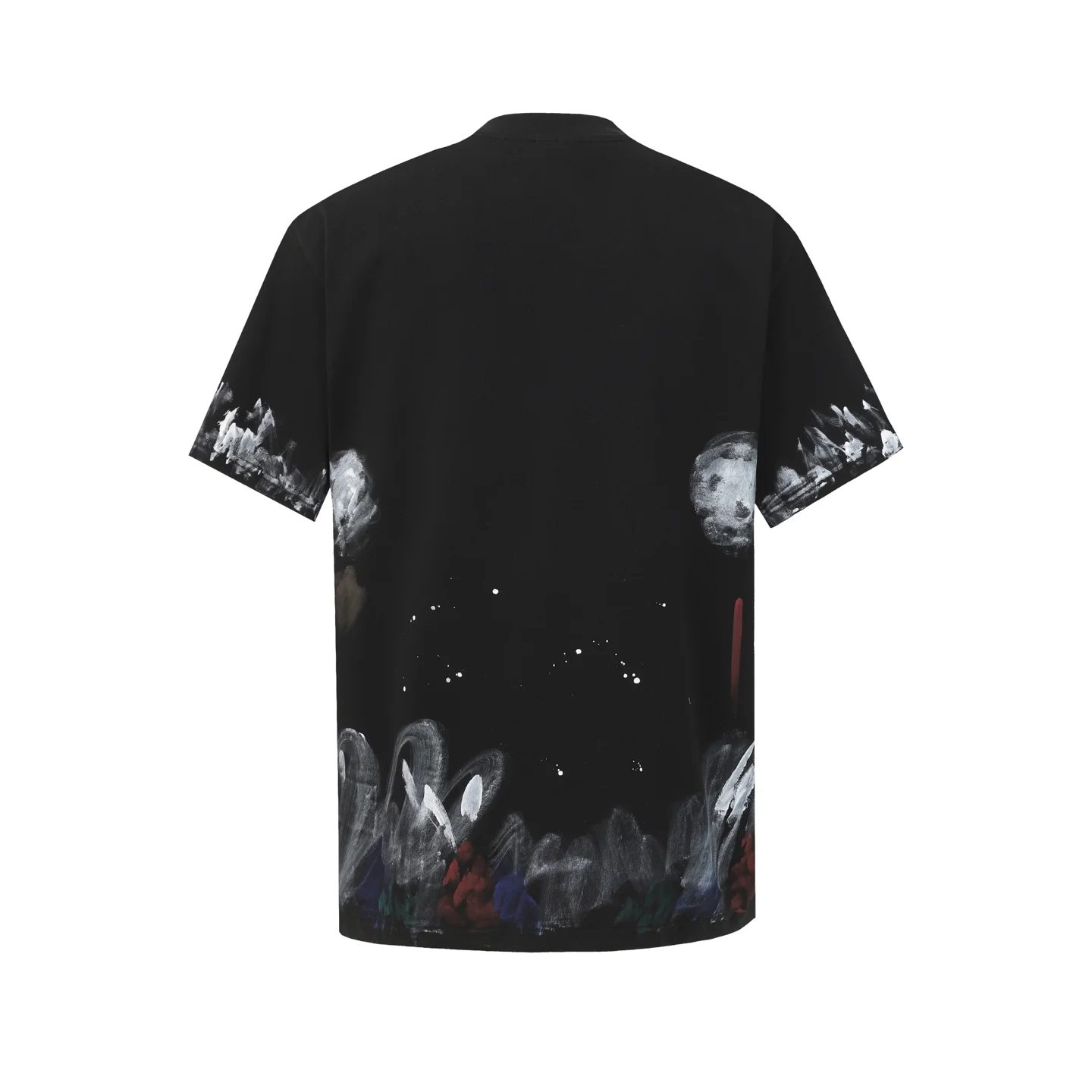 Paint-Splatter Embroidered Cotton T-Shirt D16018762 — view 2