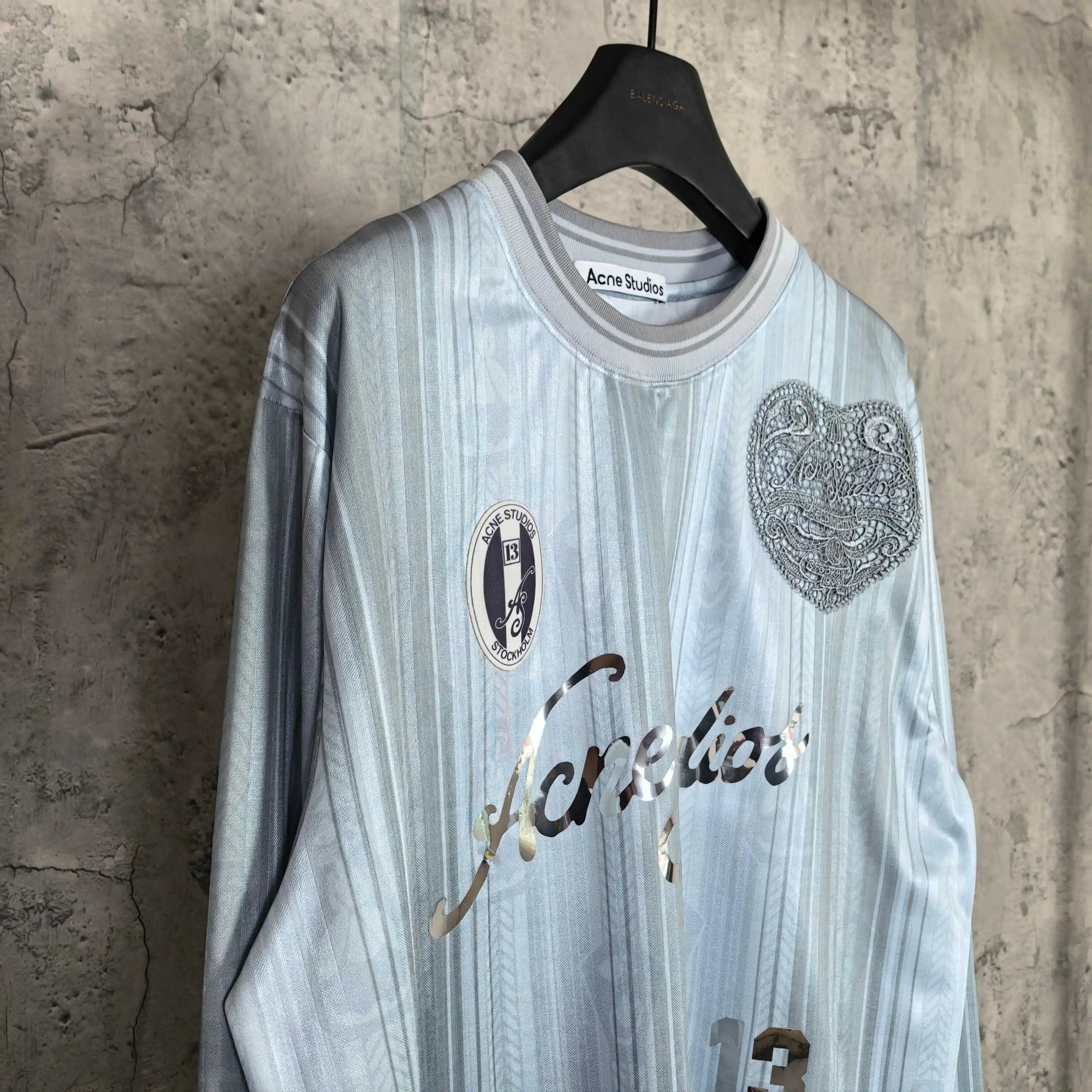 Logo-Print Long-Sleeved Football Jersey D16523281 — view 7