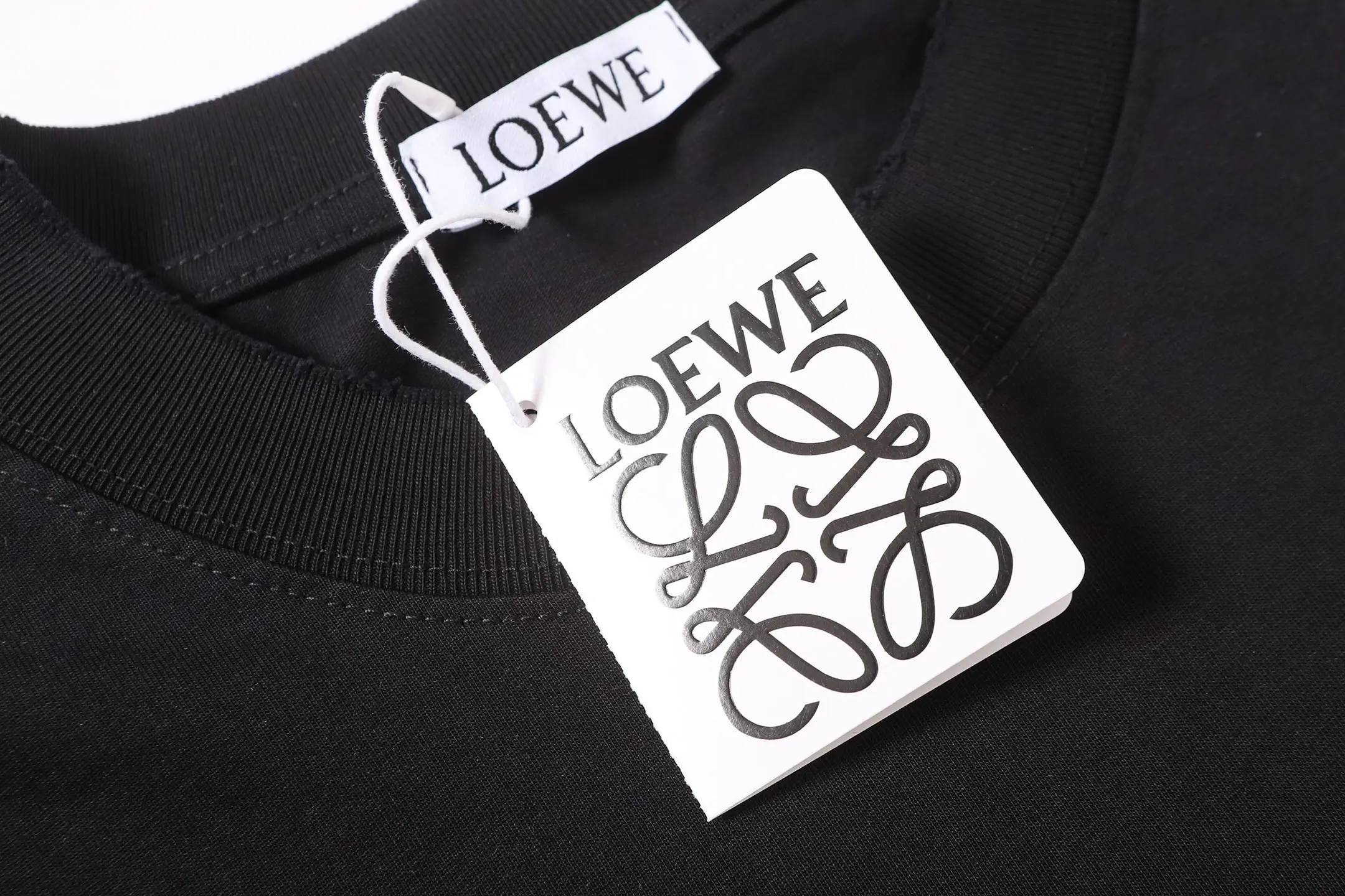 Hand-Painted Anagram Logo Cotton T-Shirt D16512893 — view 4