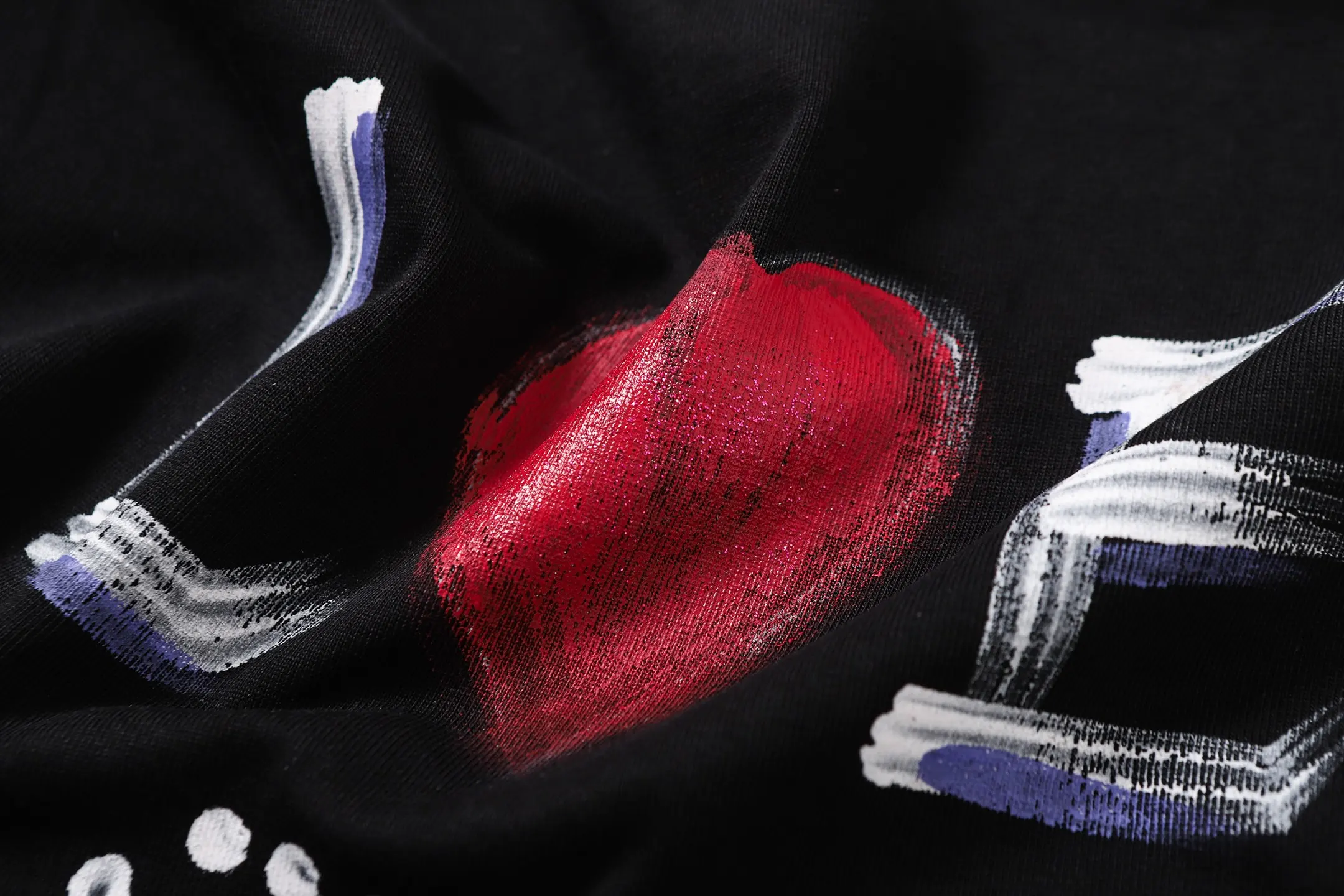 Hand-Painted Anagram Logo Cotton T-Shirt D16512893 — view 9
