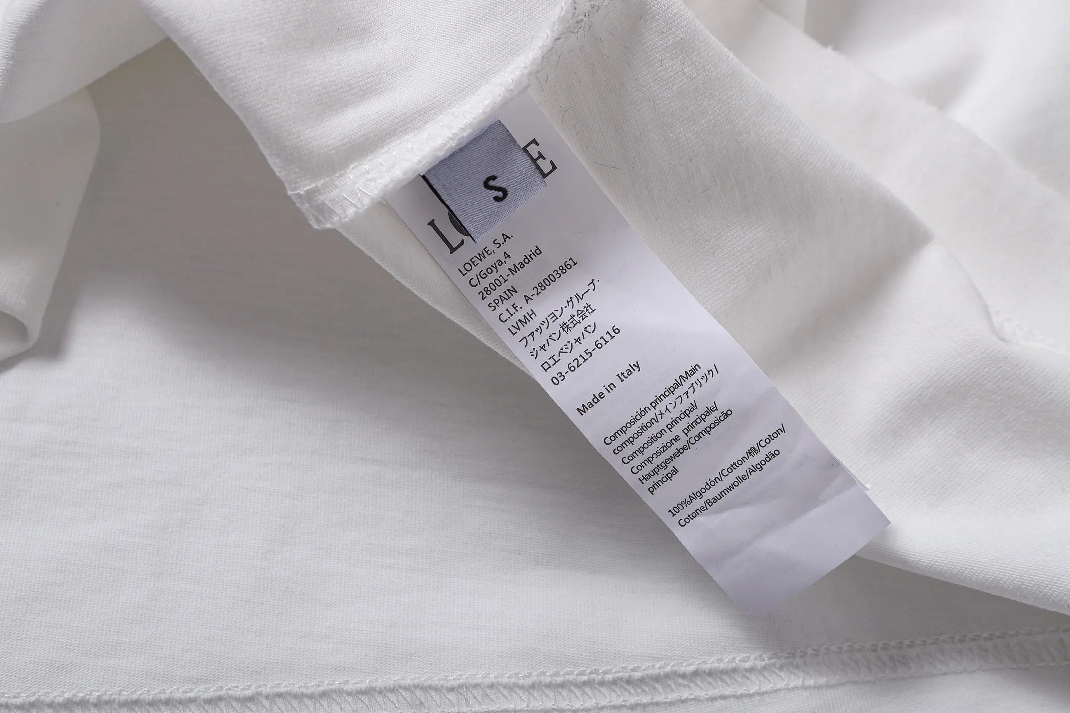 Hand-Painted Anagram Logo Cotton T-Shirt D16512894 — view 8