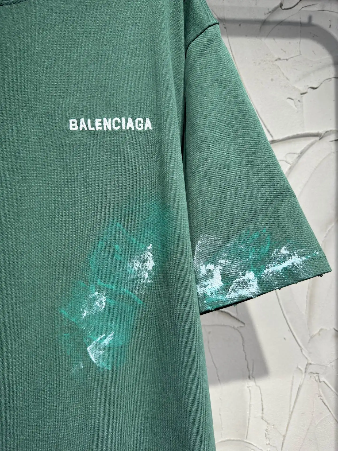 Paint-Splatter Distressed Oversized T-Shirt D17023027 — view 3