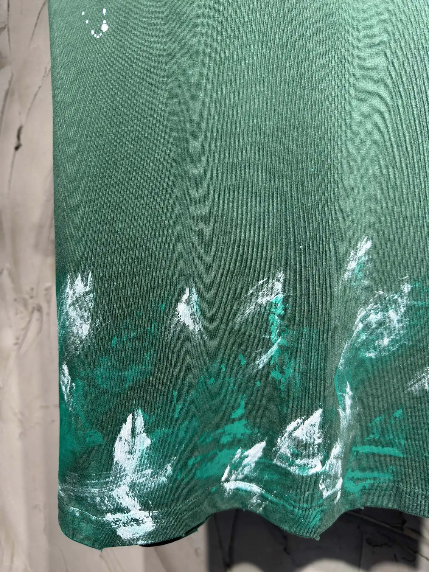 Paint-Splatter Distressed Oversized T-Shirt D17023027 — view 5