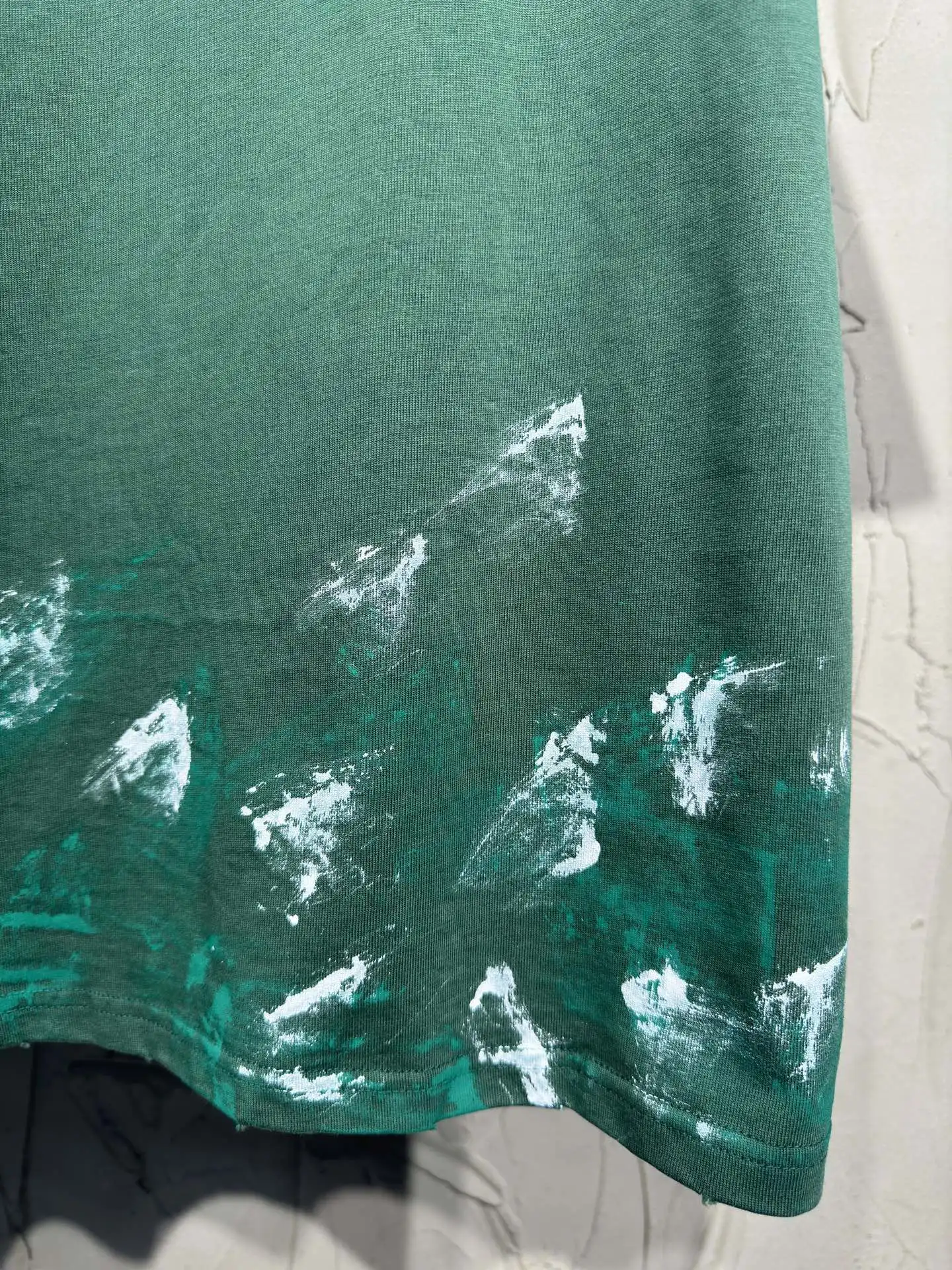 Paint-Splatter Distressed Oversized T-Shirt D17023027 — view 7