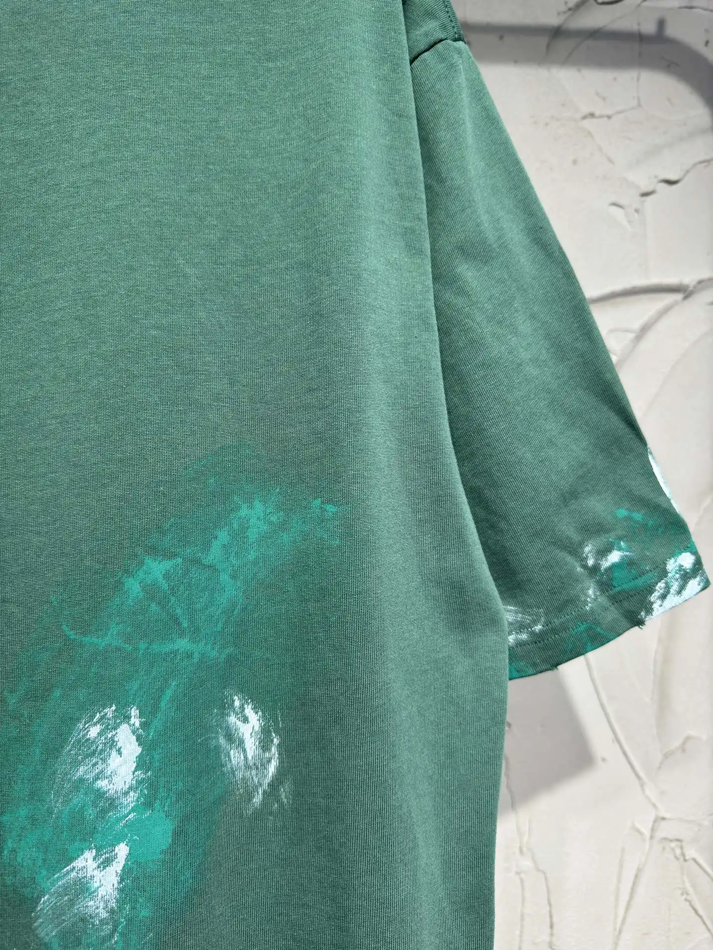 Paint-Splatter Distressed Oversized T-Shirt D17023027 — view 11