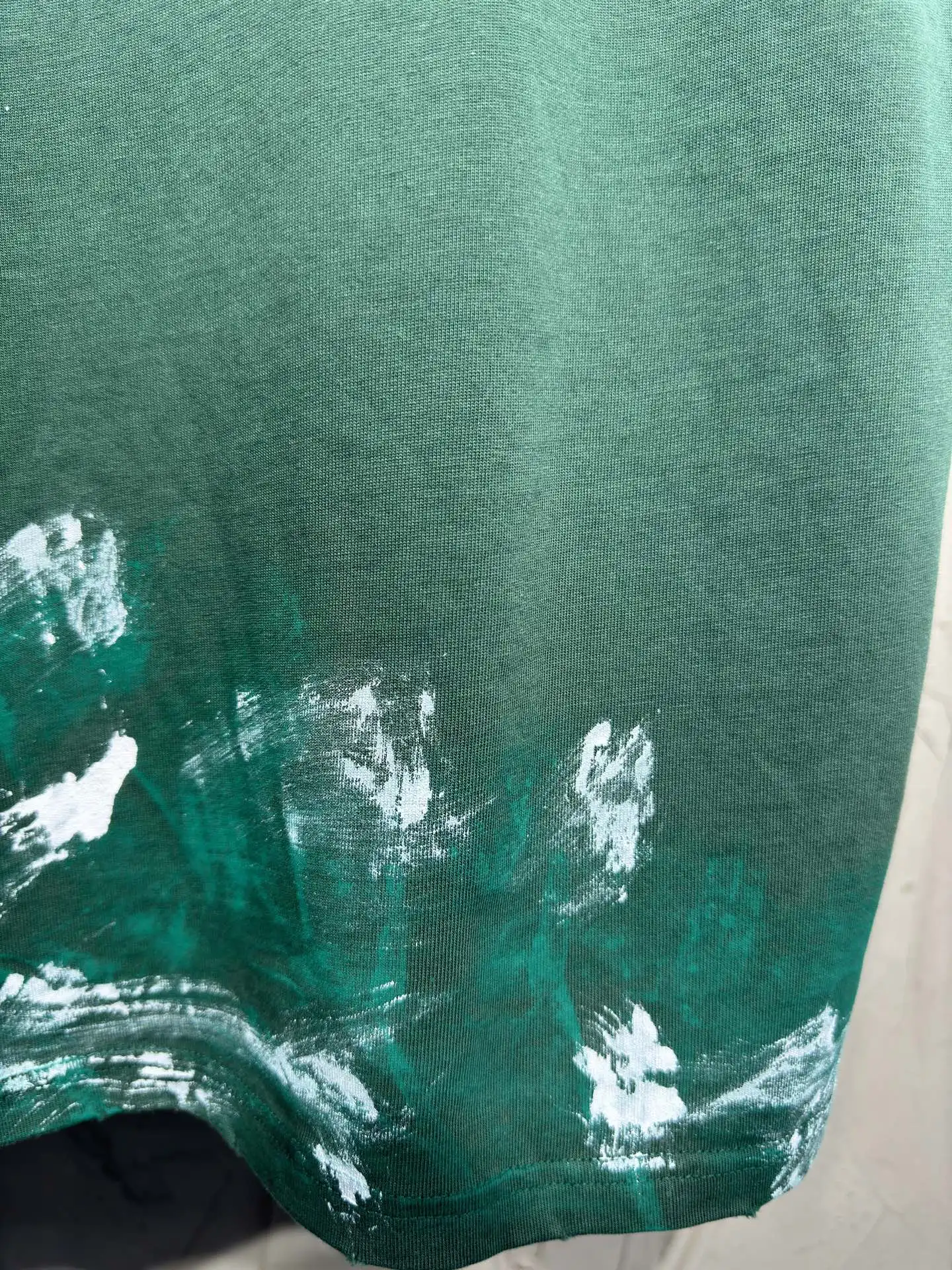 Paint-Splatter Distressed Oversized T-Shirt D17023027 — view 15