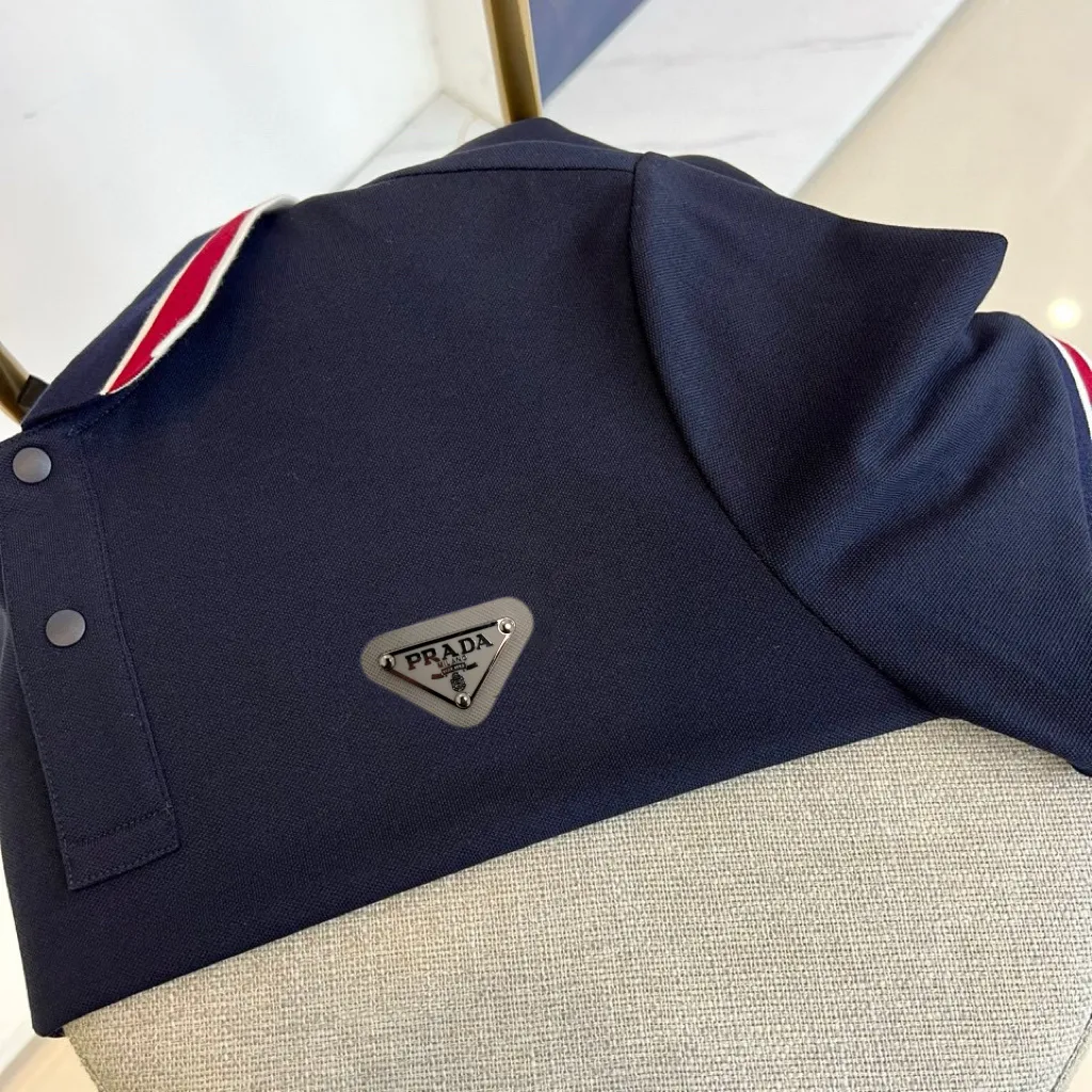 Contrast-Trim Cotton-Blend Polo Shirt D17014043 — view 3