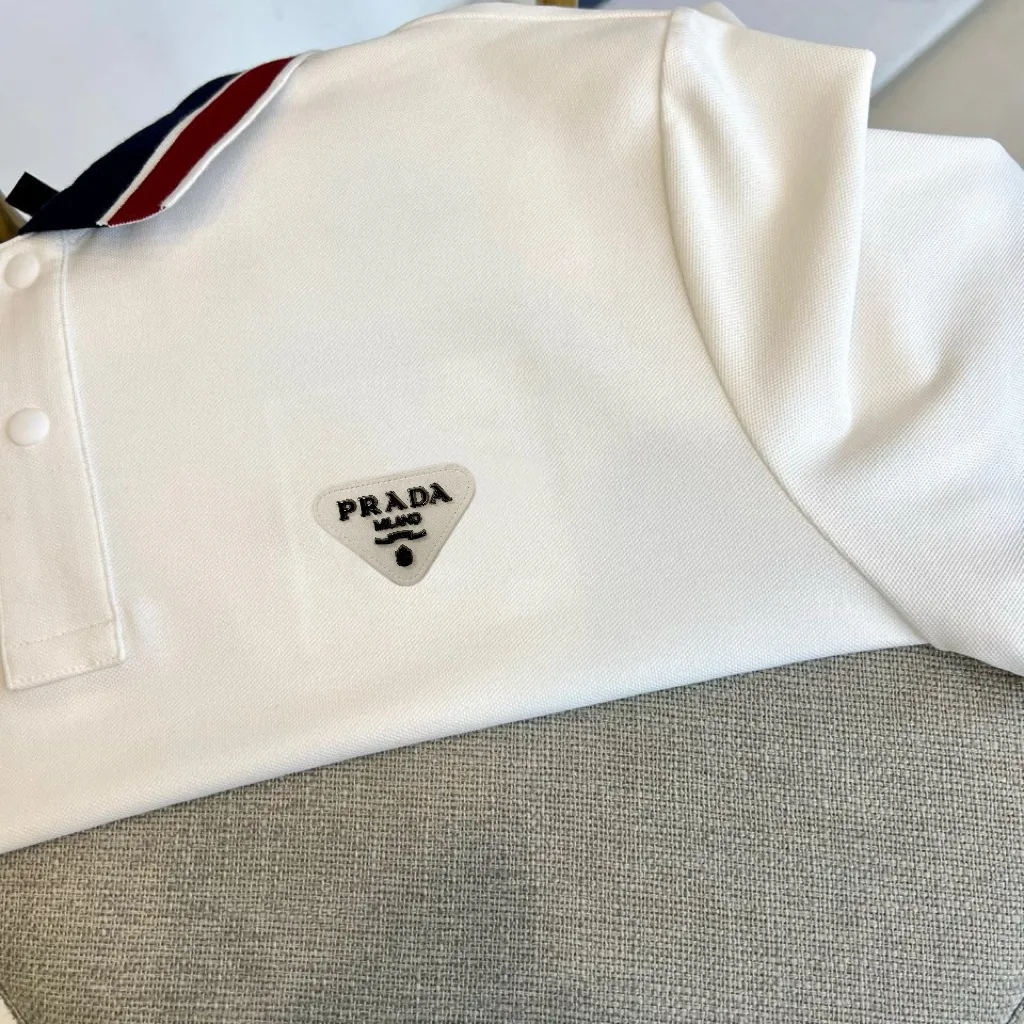 Contrast-Trim Cotton-Blend Polo Shirt D17014036 — view 3