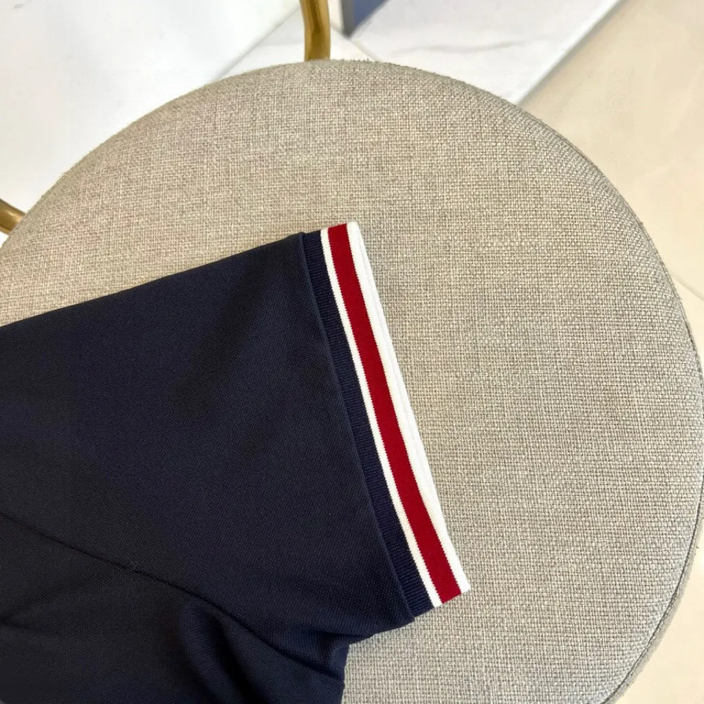 Contrast Trim Cotton-Blend Polo Shirt D17014052 — view 6