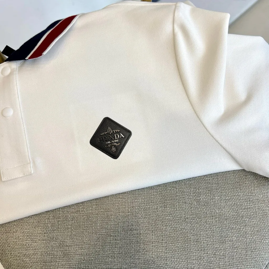 Contrast-Trim Cotton Blend Polo Shirt D17014045 — view 3