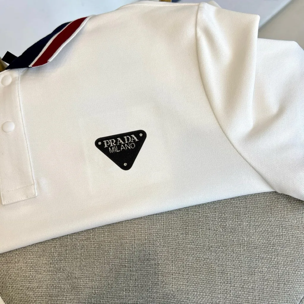 Contrast-Trim Cotton-Blend Polo Shirt D17014057 — view 3