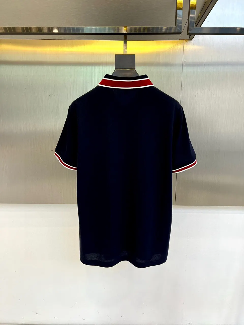 Contrast-Trim Cotton-Blend Polo Shirt D17014055 — view 2