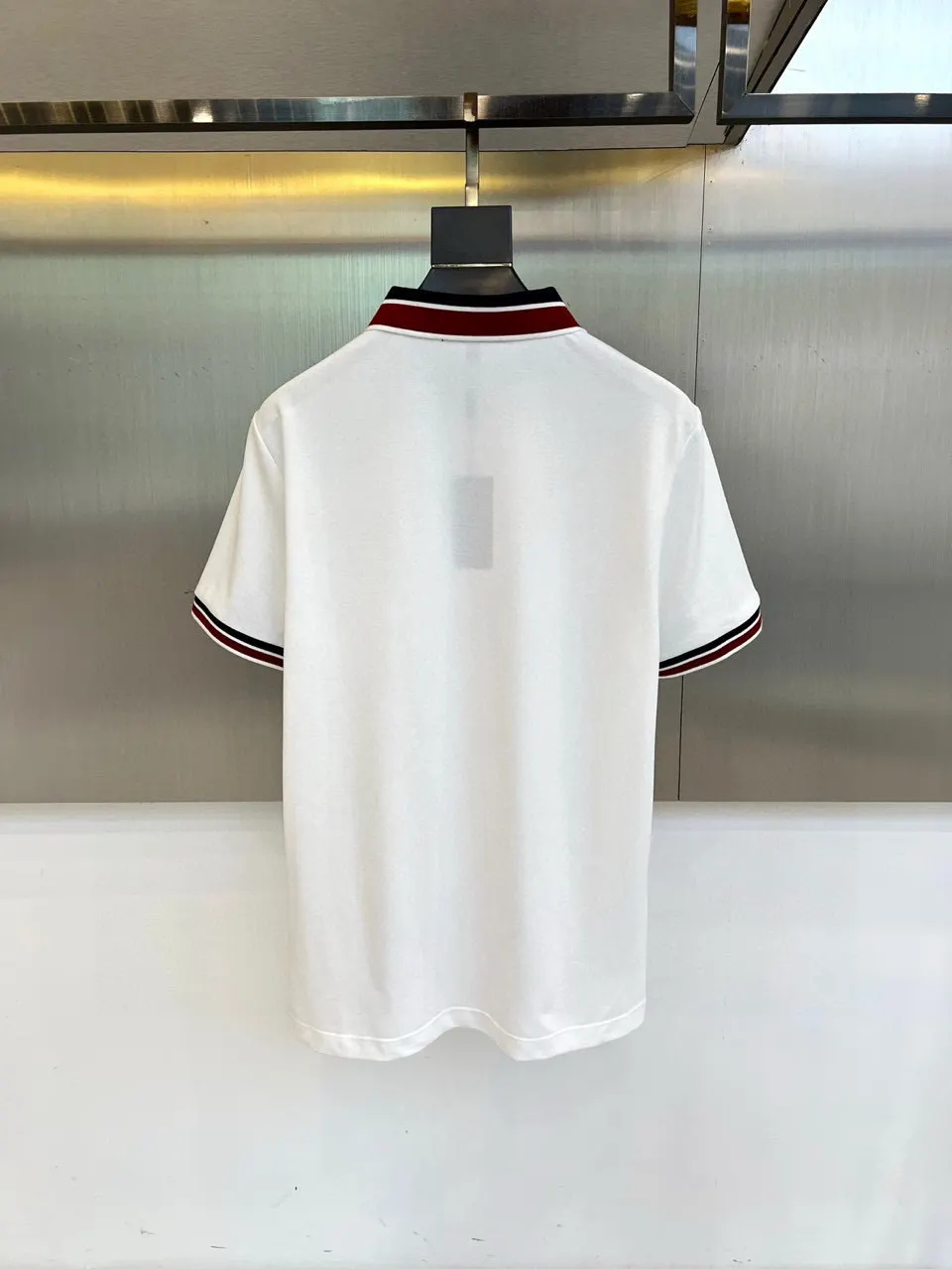 Contrast-Trim Cotton-Blend Polo Shirt D17014060 — view 2