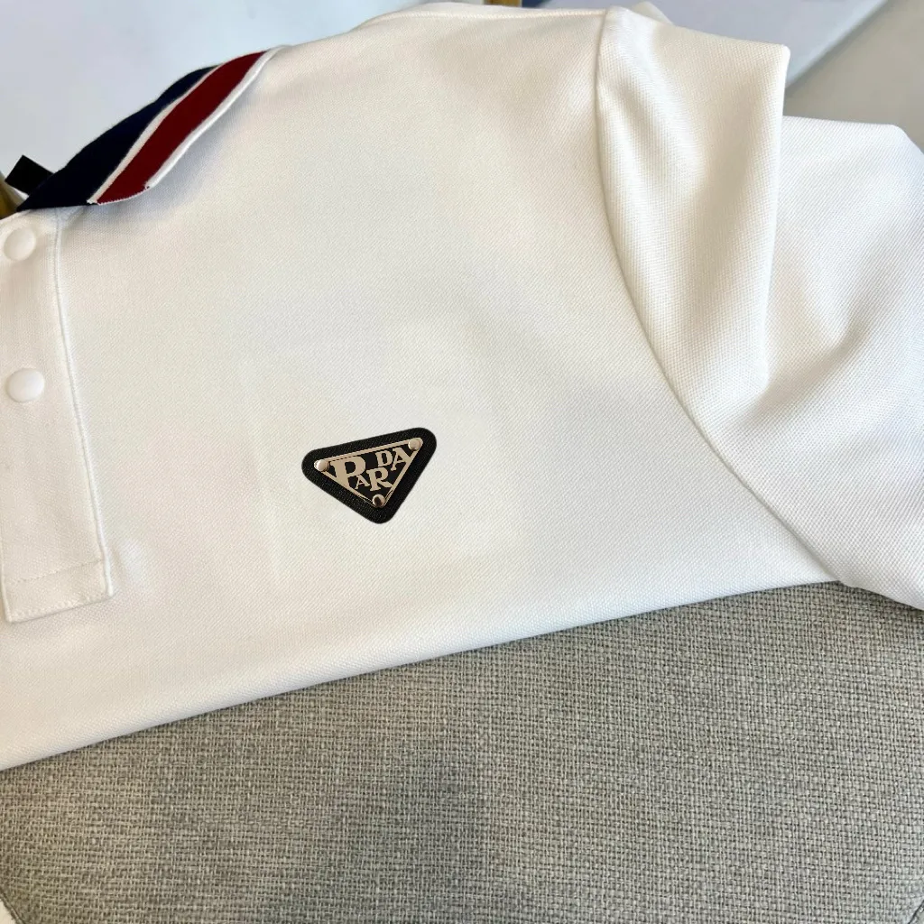 Contrast-Trim Cotton-Blend Polo Shirt D17014054 — view 3