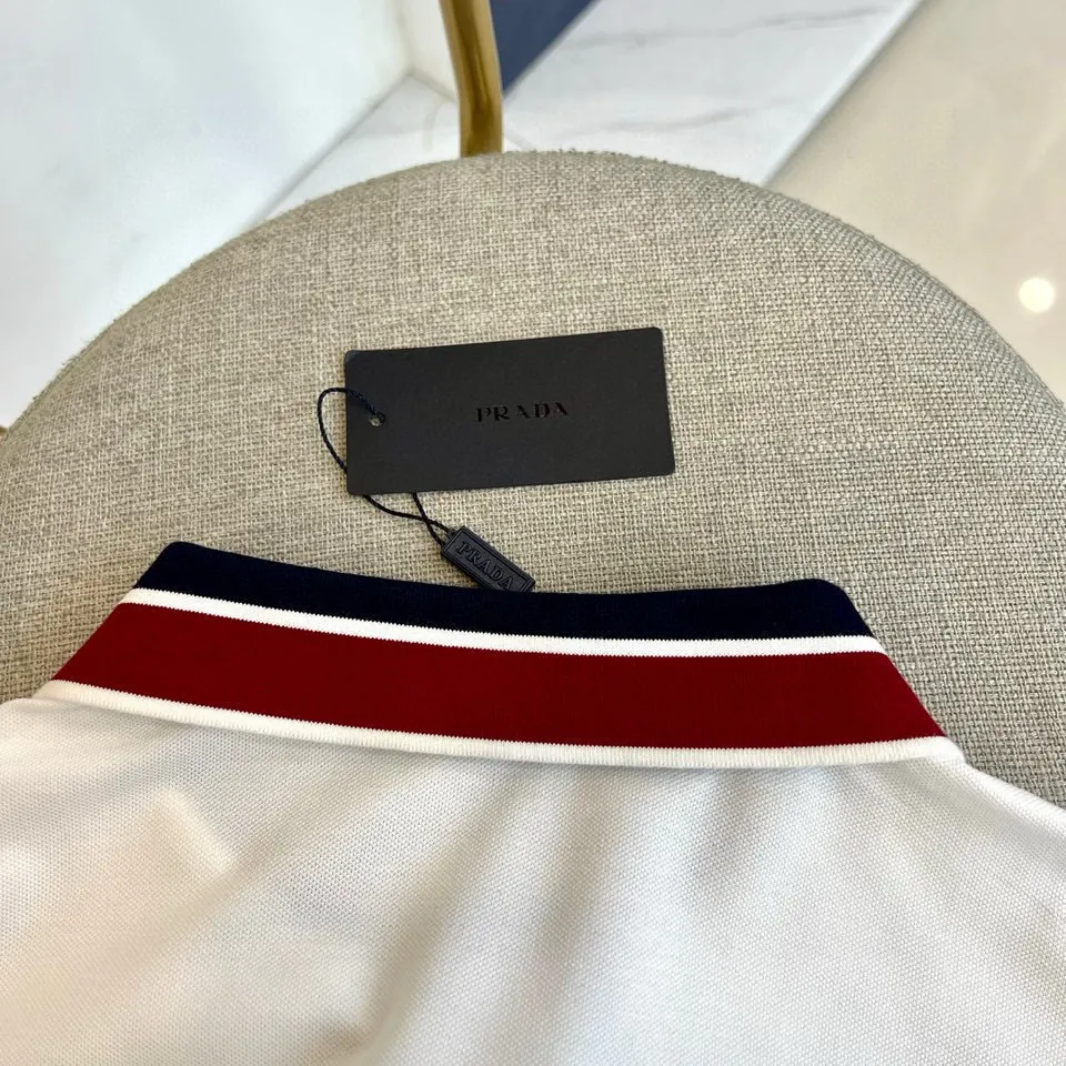Contrast-Trim Cotton Blend Polo Shirt D17014051 — view 7