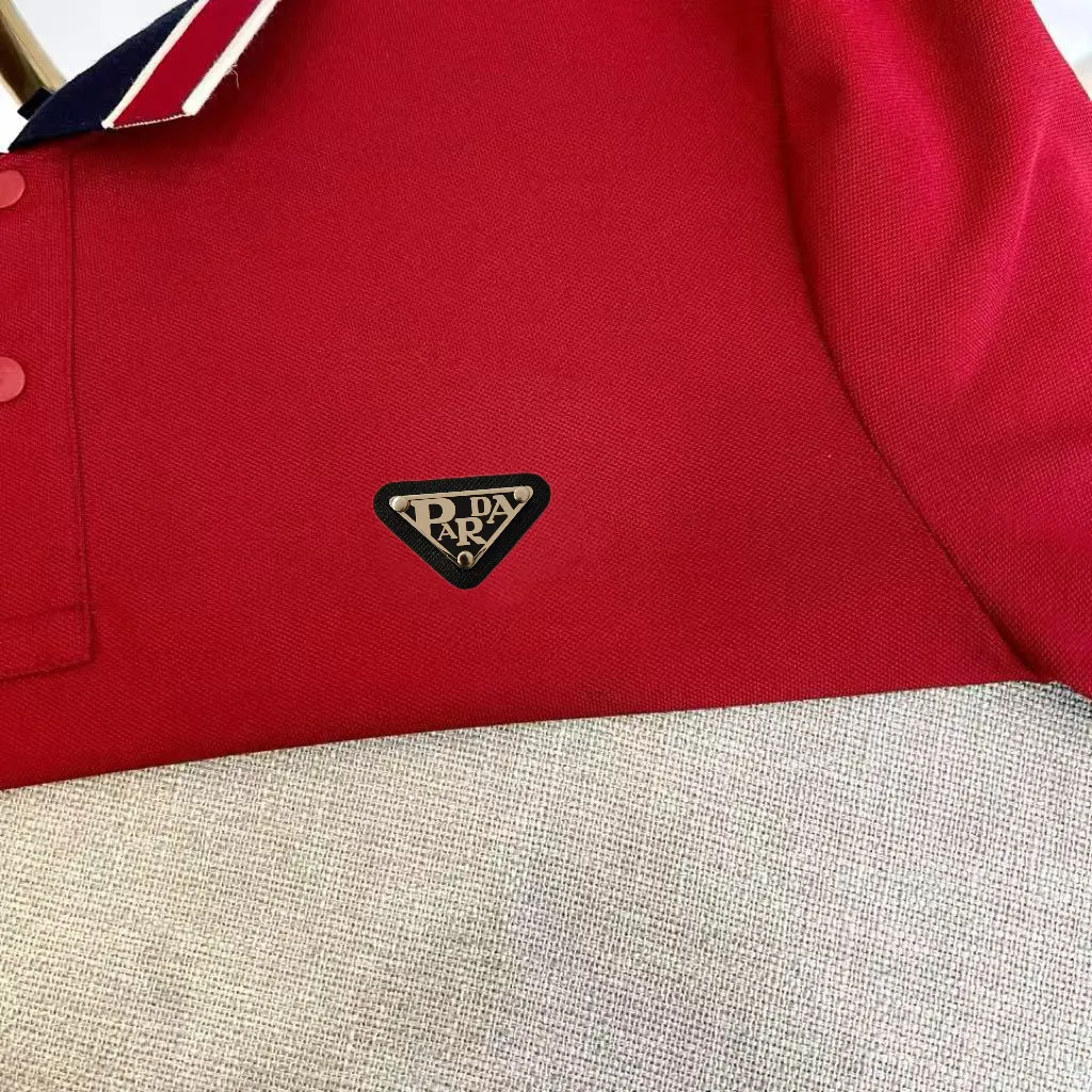 Logo-Appliqué Tipped Cotton-Blend Polo Shirt D17014056 — view 3
