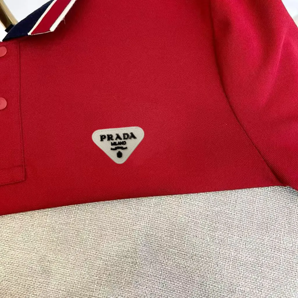 Logo-Patch Cotton-Blend Polo Shirt D17014038 — view 3