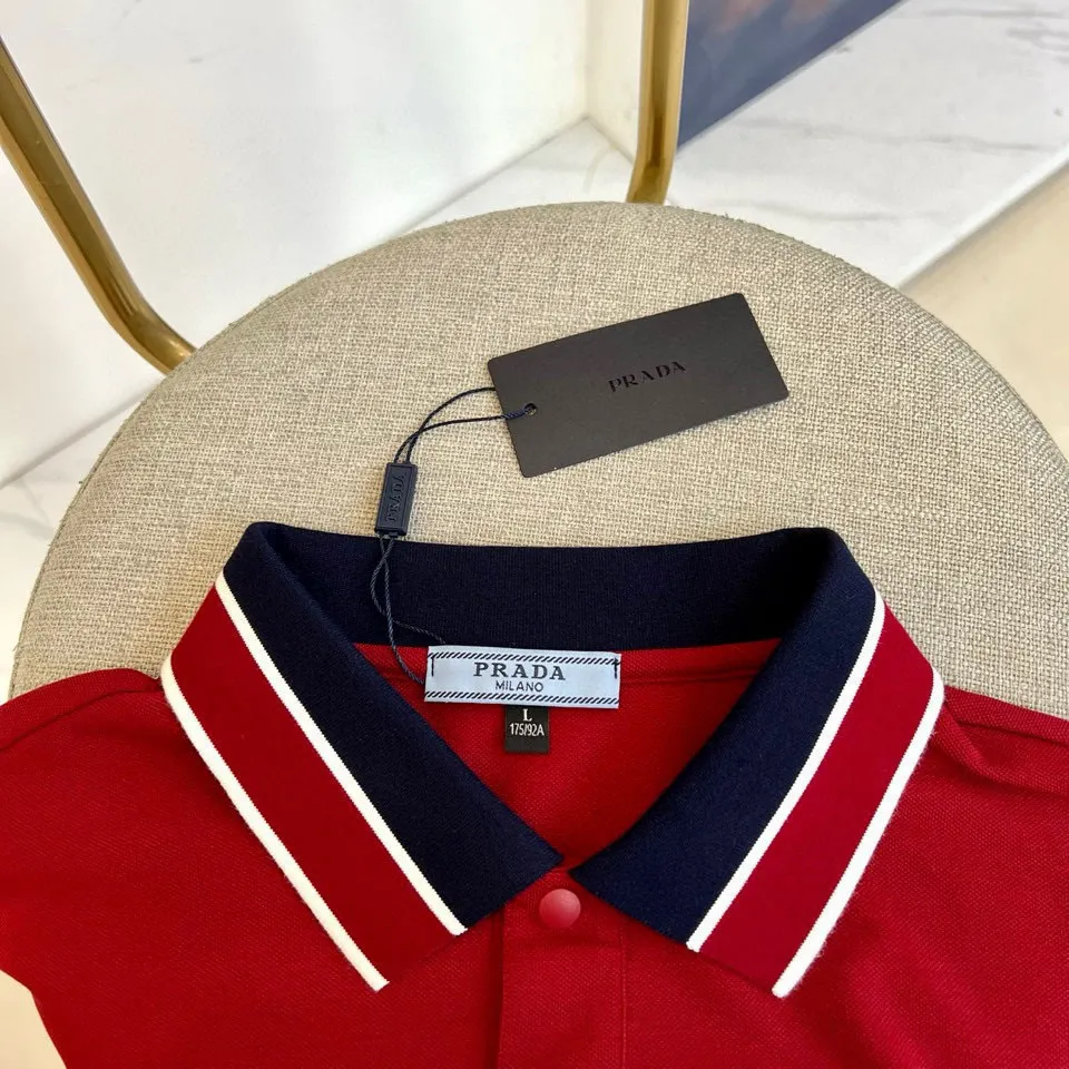 Logo-Patch Cotton-Blend Polo Shirt D17014038 — view 4