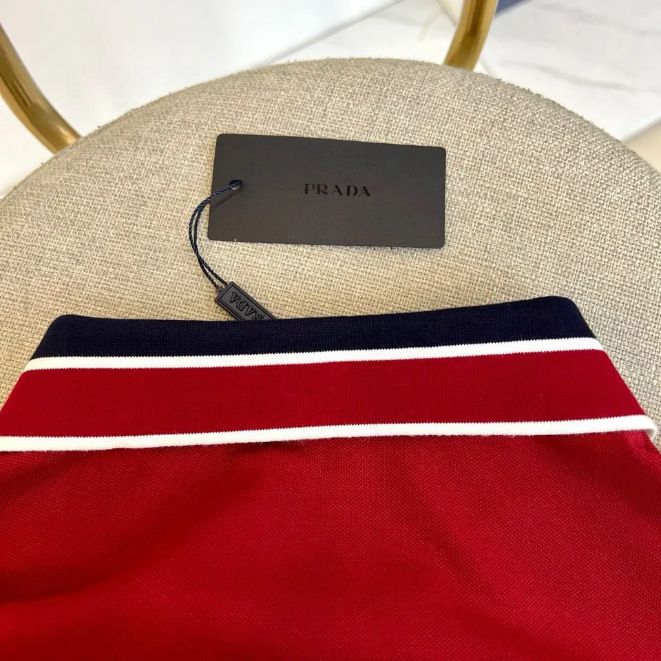 Logo-Patch Cotton-Blend Polo Shirt D17014038 — view 7