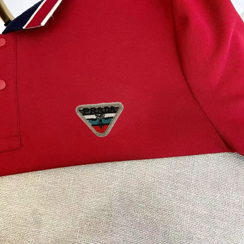 Contrast-Trim Cotton-Blend Polo Shirt D17014059 — view 3