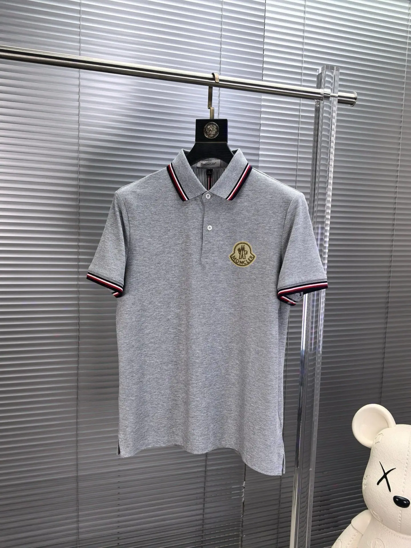 Logo-Patch Cotton-Blend Polo Shirt D17014071