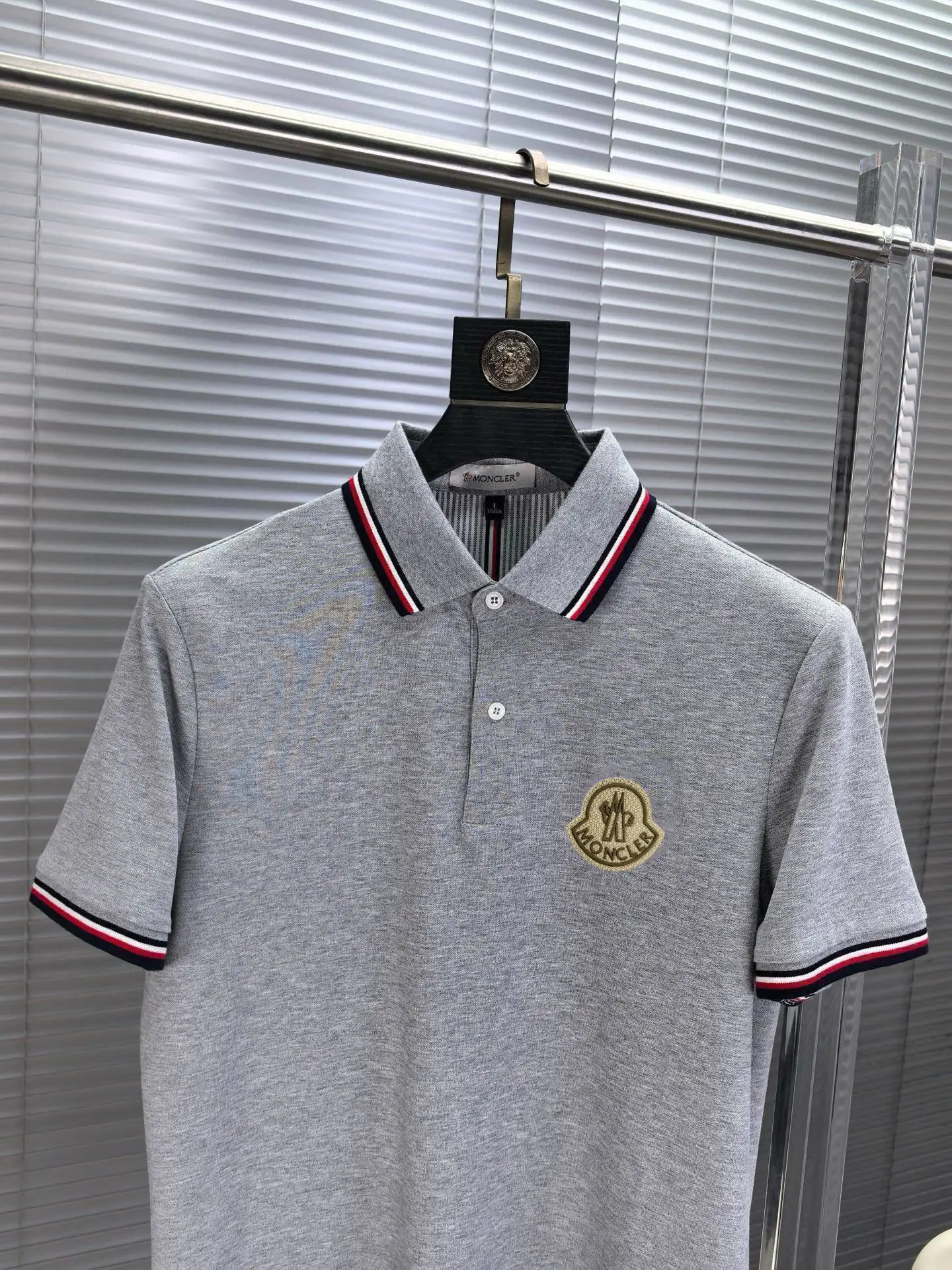 Logo-Patch Cotton-Blend Polo Shirt D17014071 — view 3