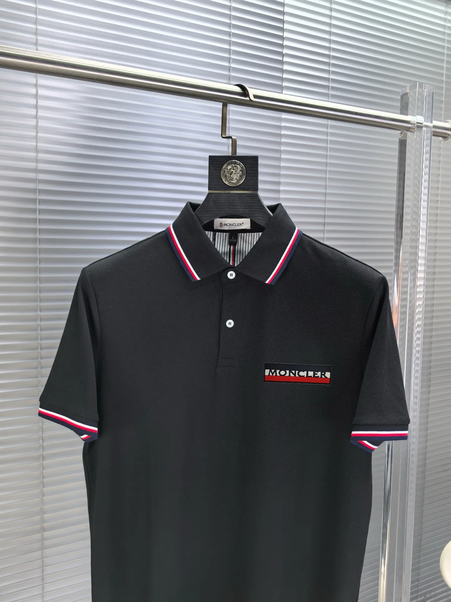 Logo-Appliqué Tipped Cotton-Blend Polo Shirt D17014082 — view 3