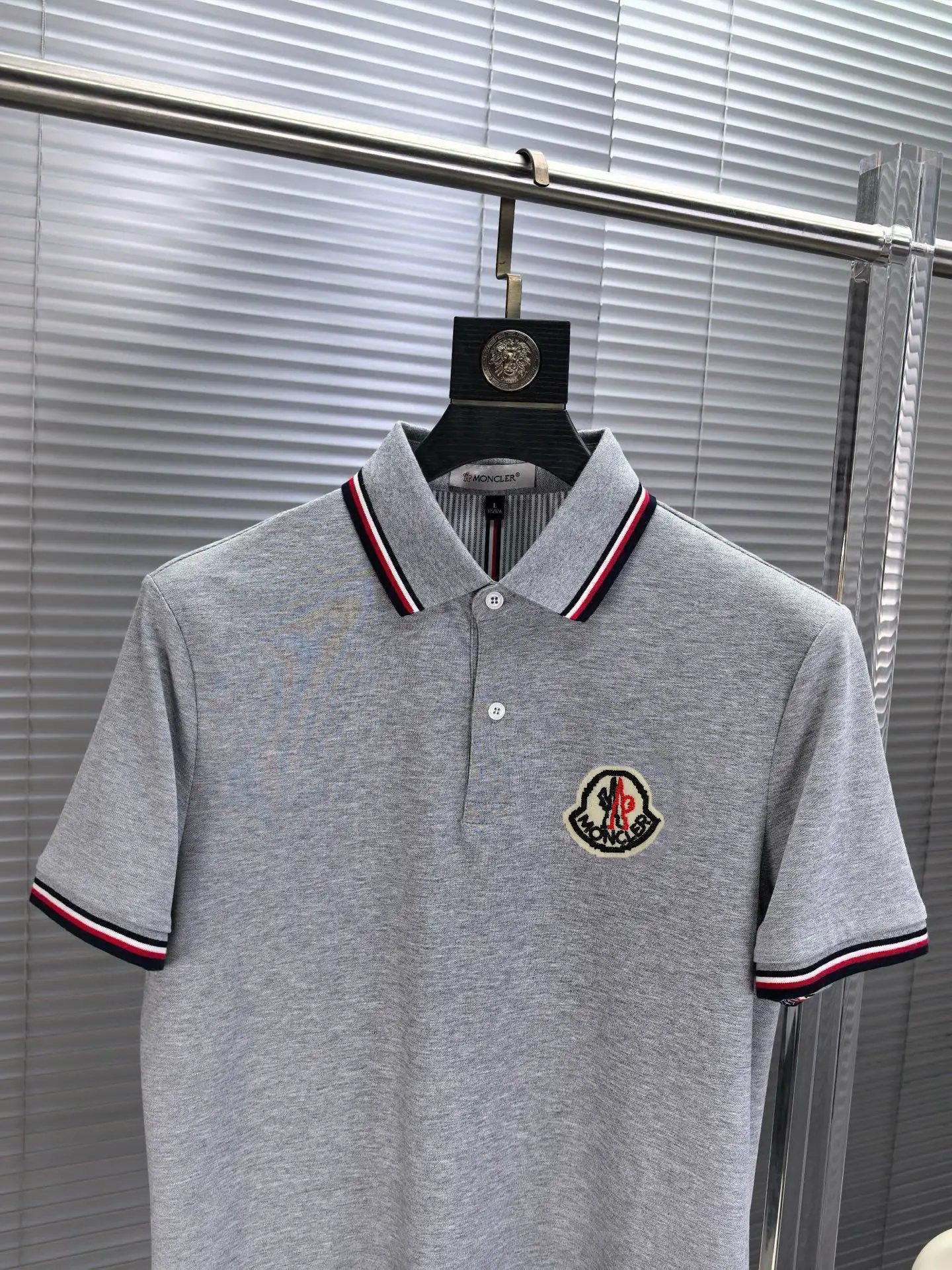 Logo-Appliqué Tipped Cotton-Blend Polo Shirt D17014074 — view 3