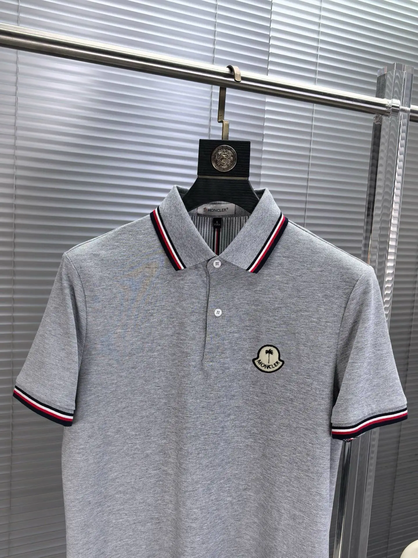Logo-Patch Cotton-Blend Polo Shirt D17014068 — view 3