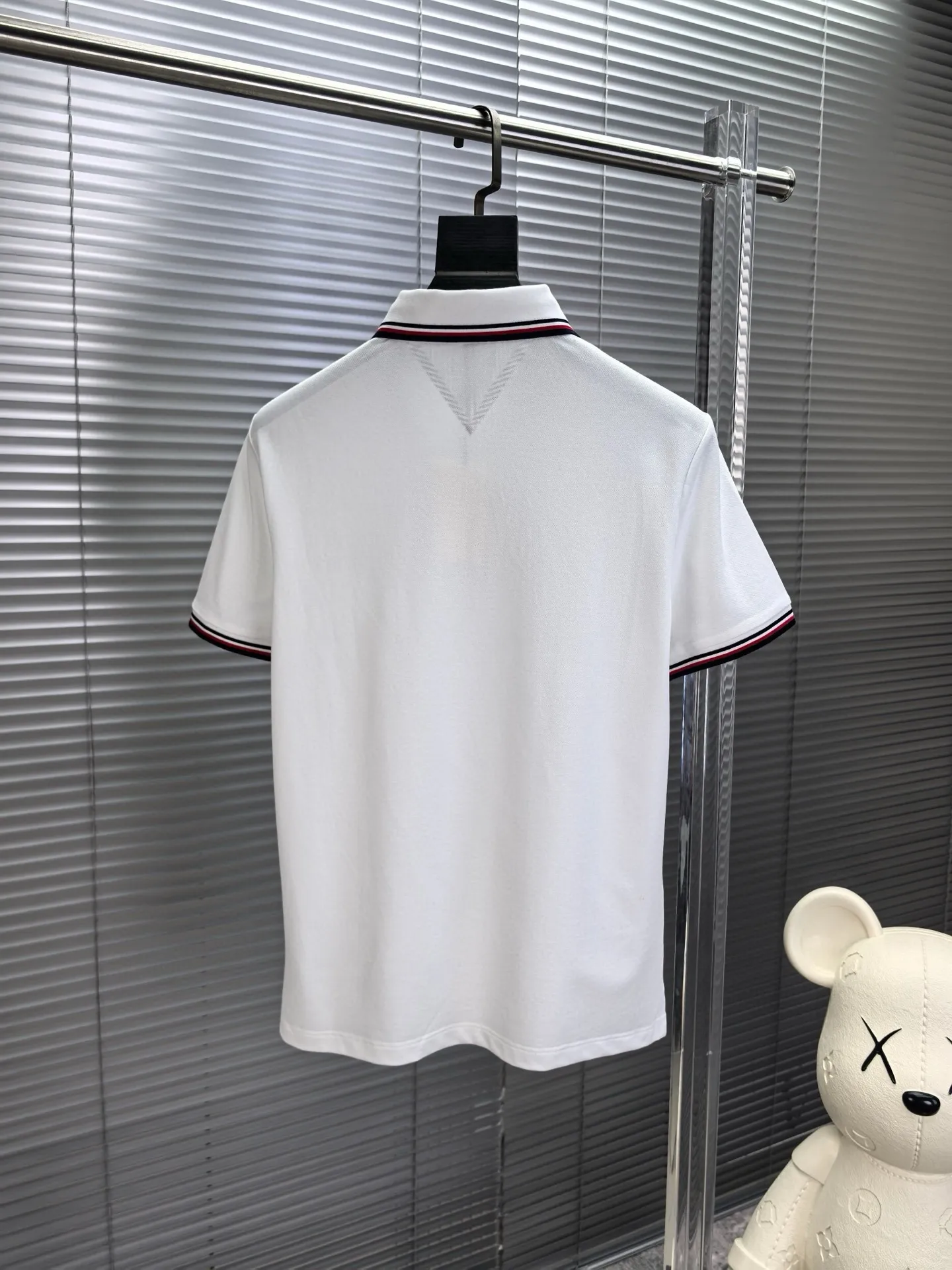 Logo-Appliqué Tipped Cotton-Blend Polo Shirt D17014084 — view 2
