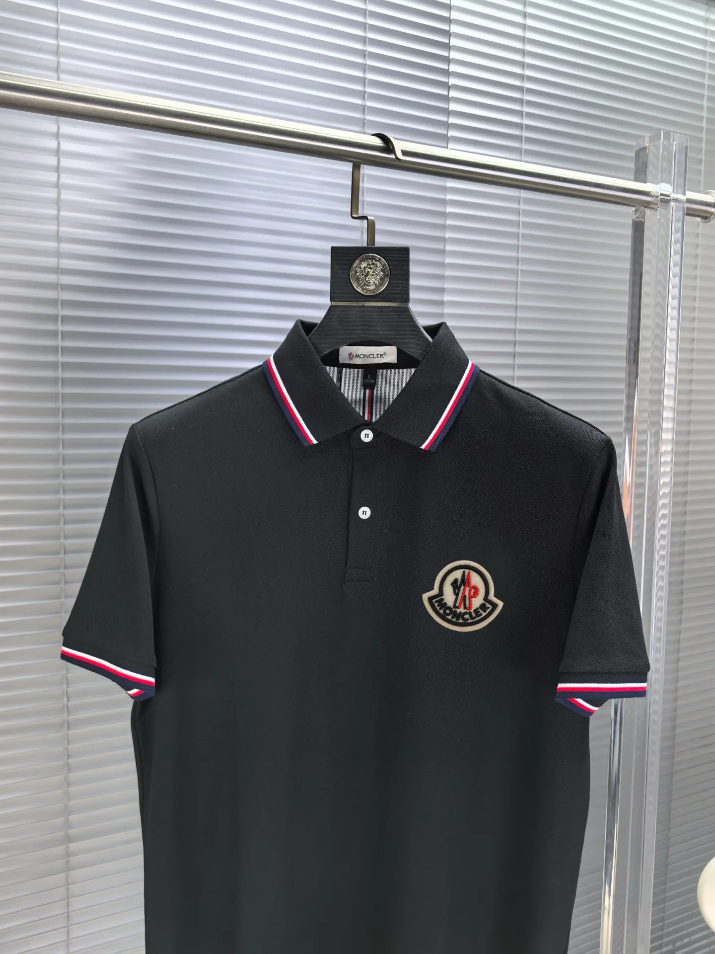 Logo-Appliqué Tipped Cotton-Blend Polo Shirt D17014064 — view 3