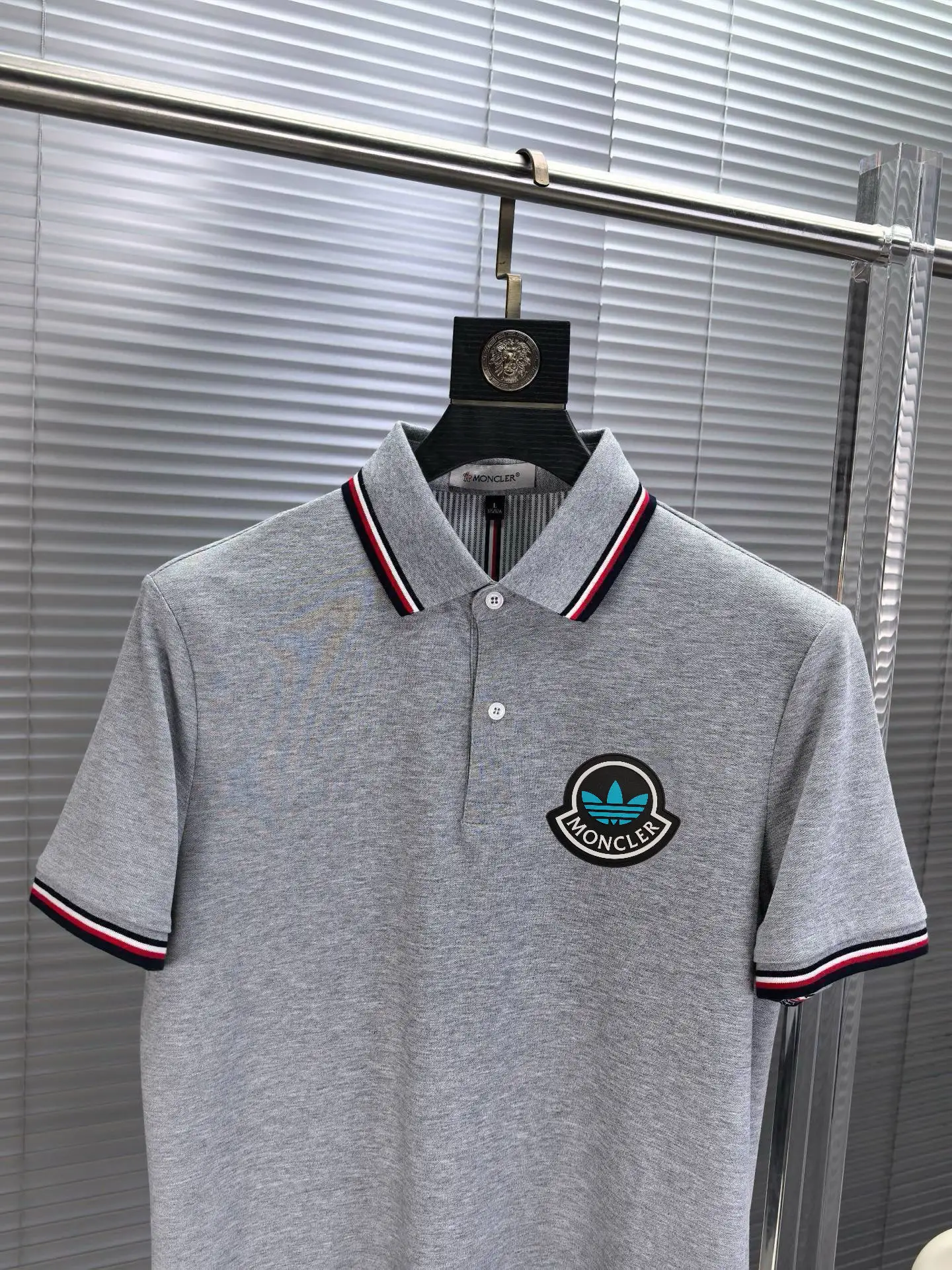 Logo-Patch Cotton-Blend Polo Shirt D17014083 — view 3