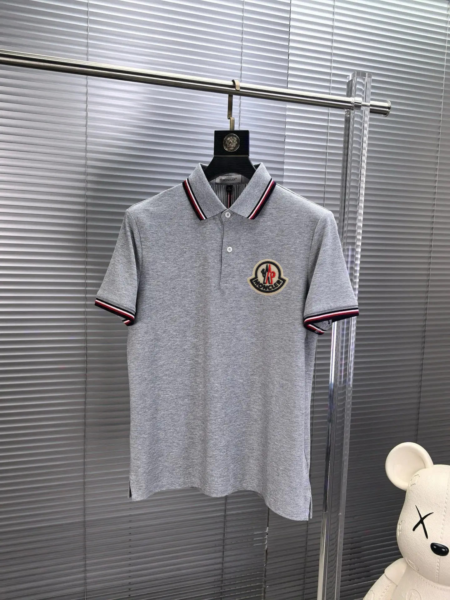 Logo-Patch Cotton-Blend Polo Shirt D17014065