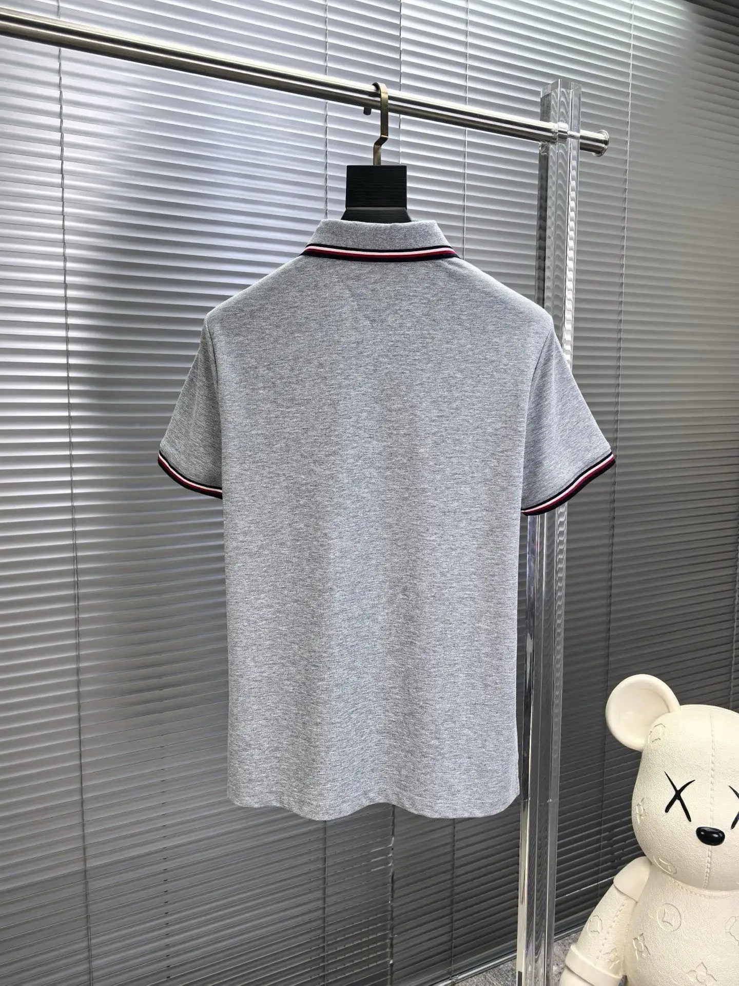 Logo-Patch Cotton-Blend Polo Shirt D17014065 — view 2