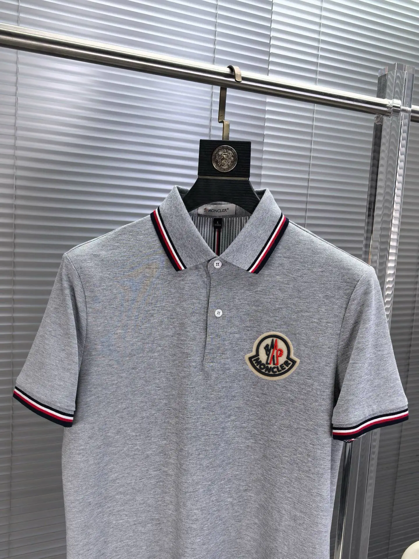Logo-Patch Cotton-Blend Polo Shirt D17014065 — view 3