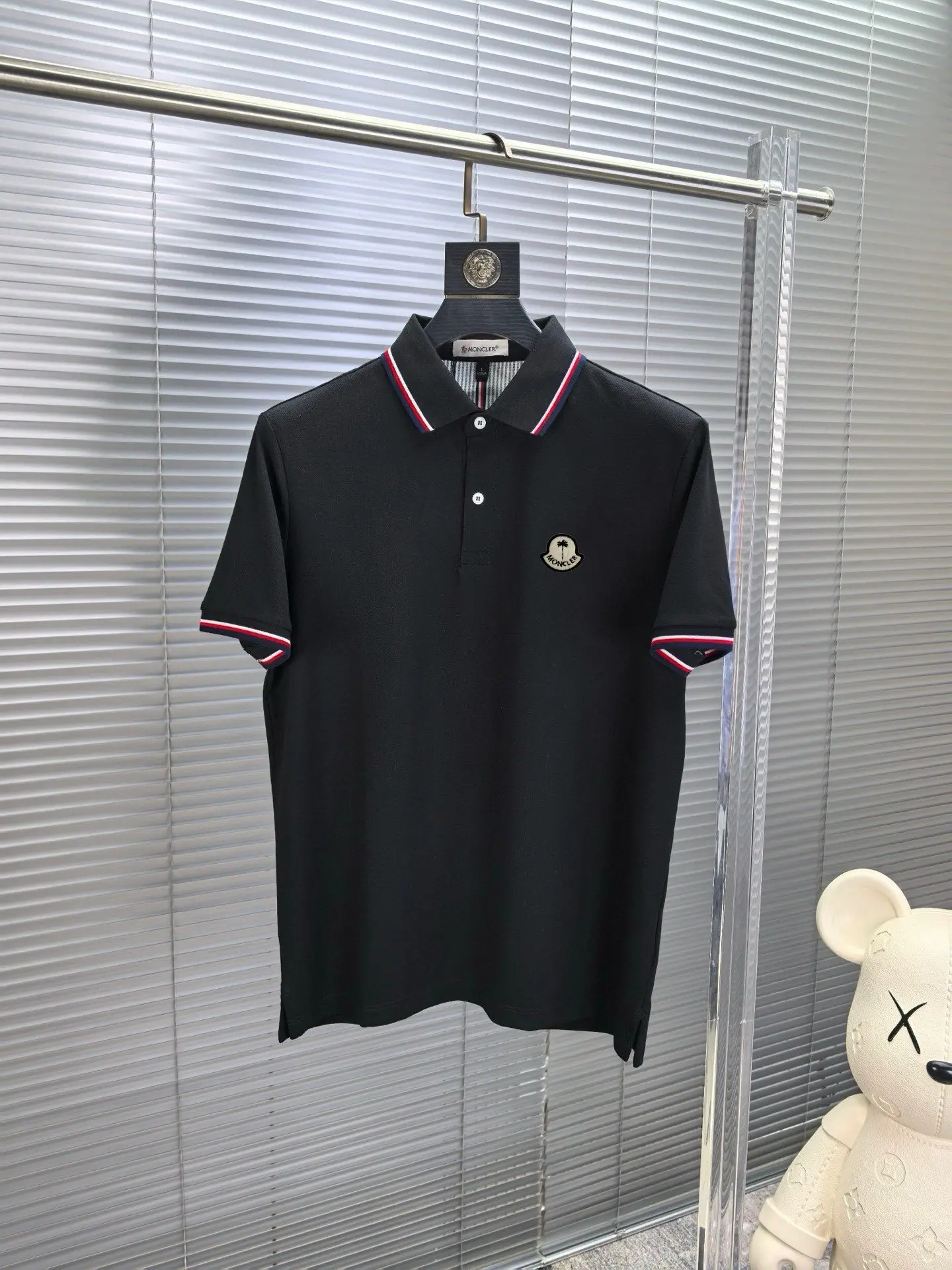 Moncler Tipped Cotton-Blend Polo Shirt D17014067