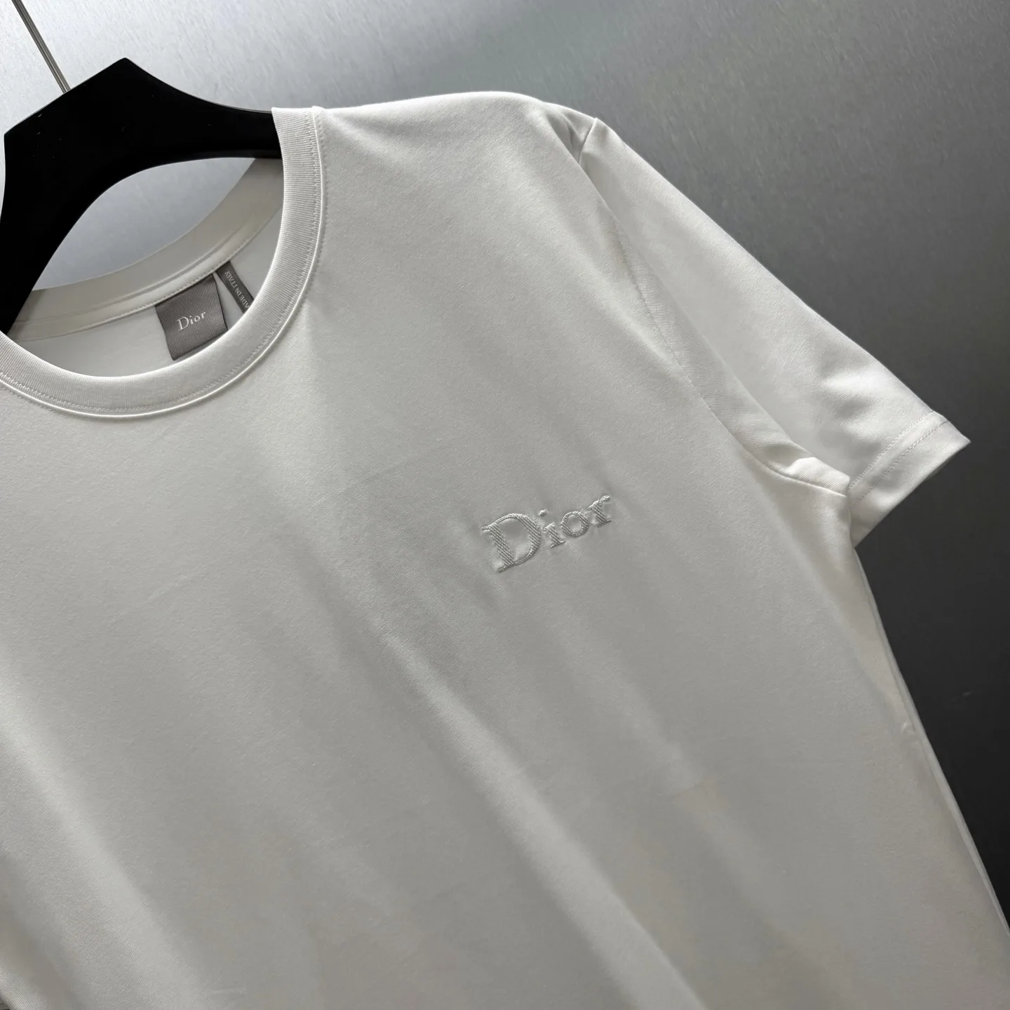 Logo-Embroidered Cotton-Jersey T-Shirt D17014169 — view 3