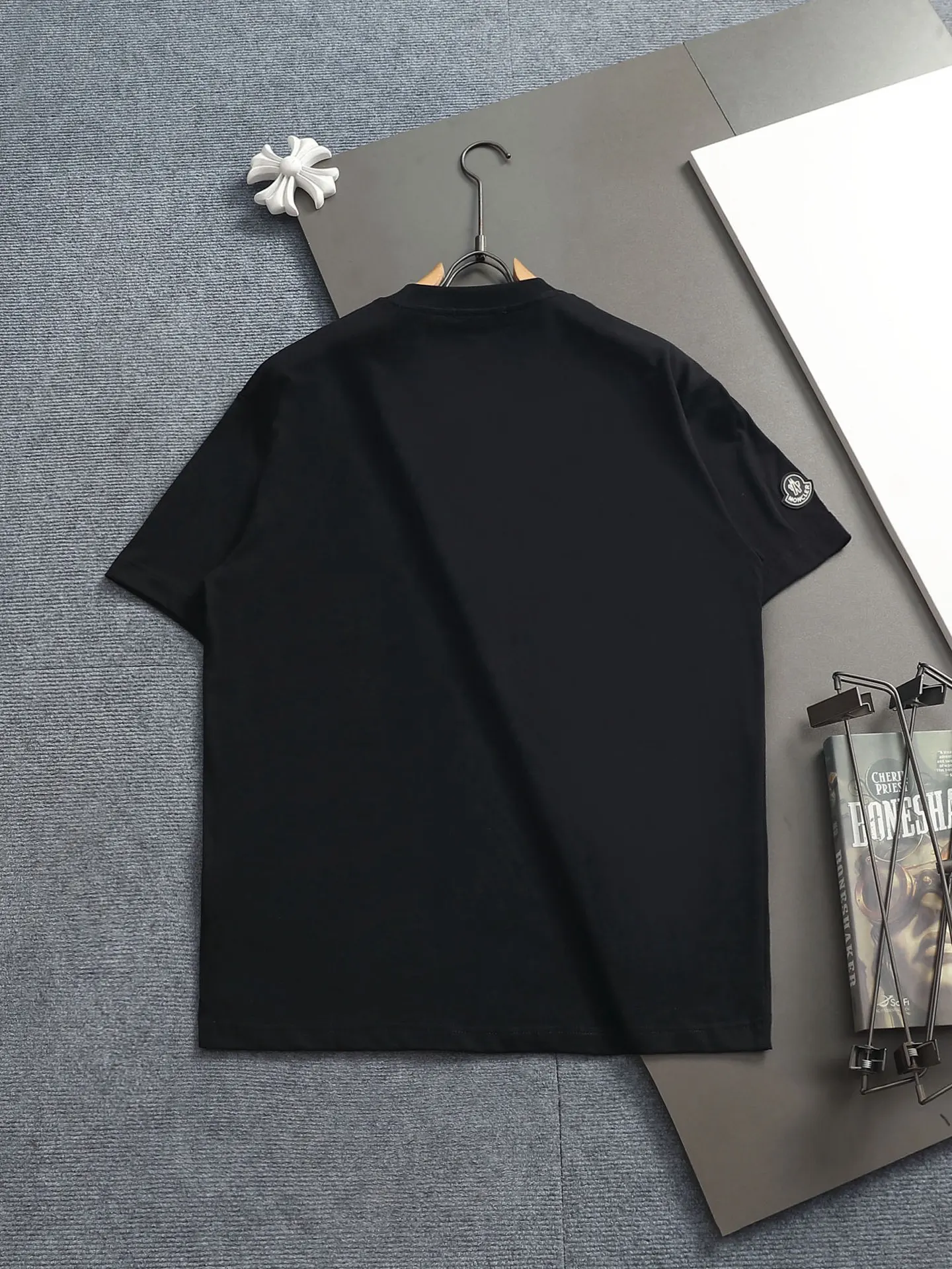 Logo Flocked Cotton T-Shirt D17514203 — view 2
