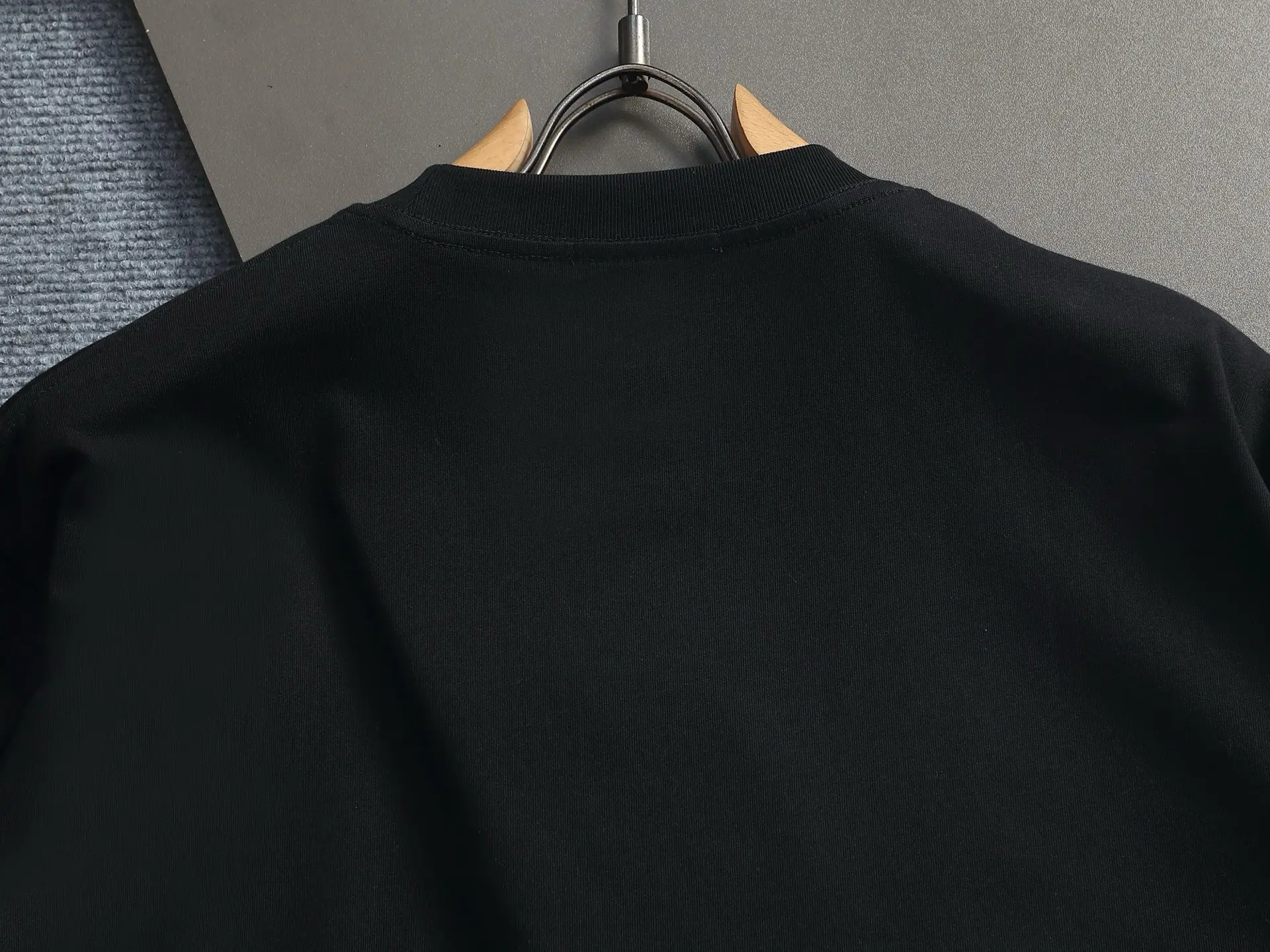 Logo Flocked Cotton T-Shirt D17514203 — view 11