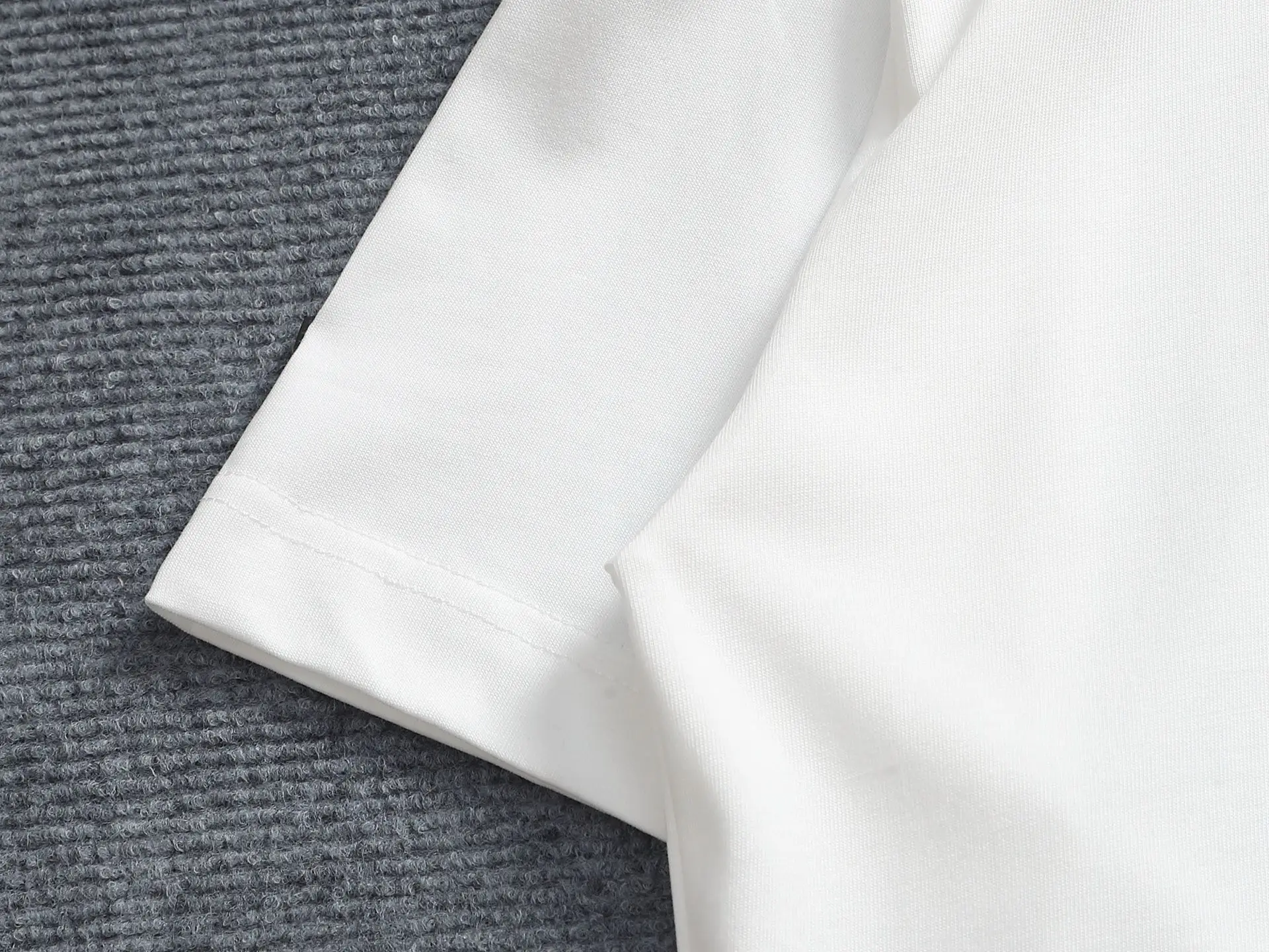 Logo Flocked Cotton T-Shirt D17514202 — view 5