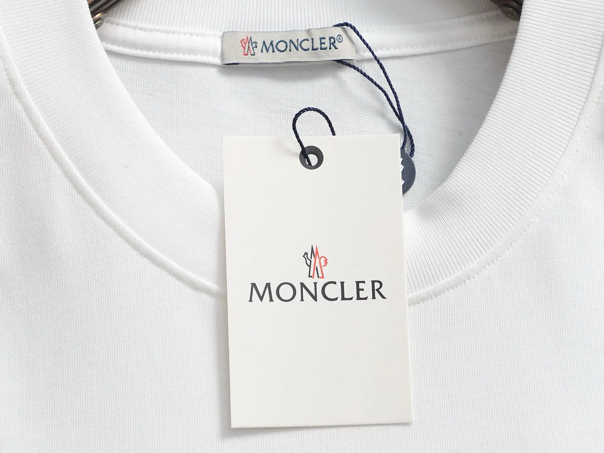 Logo Flocked Cotton T-Shirt D17514202 — view 6