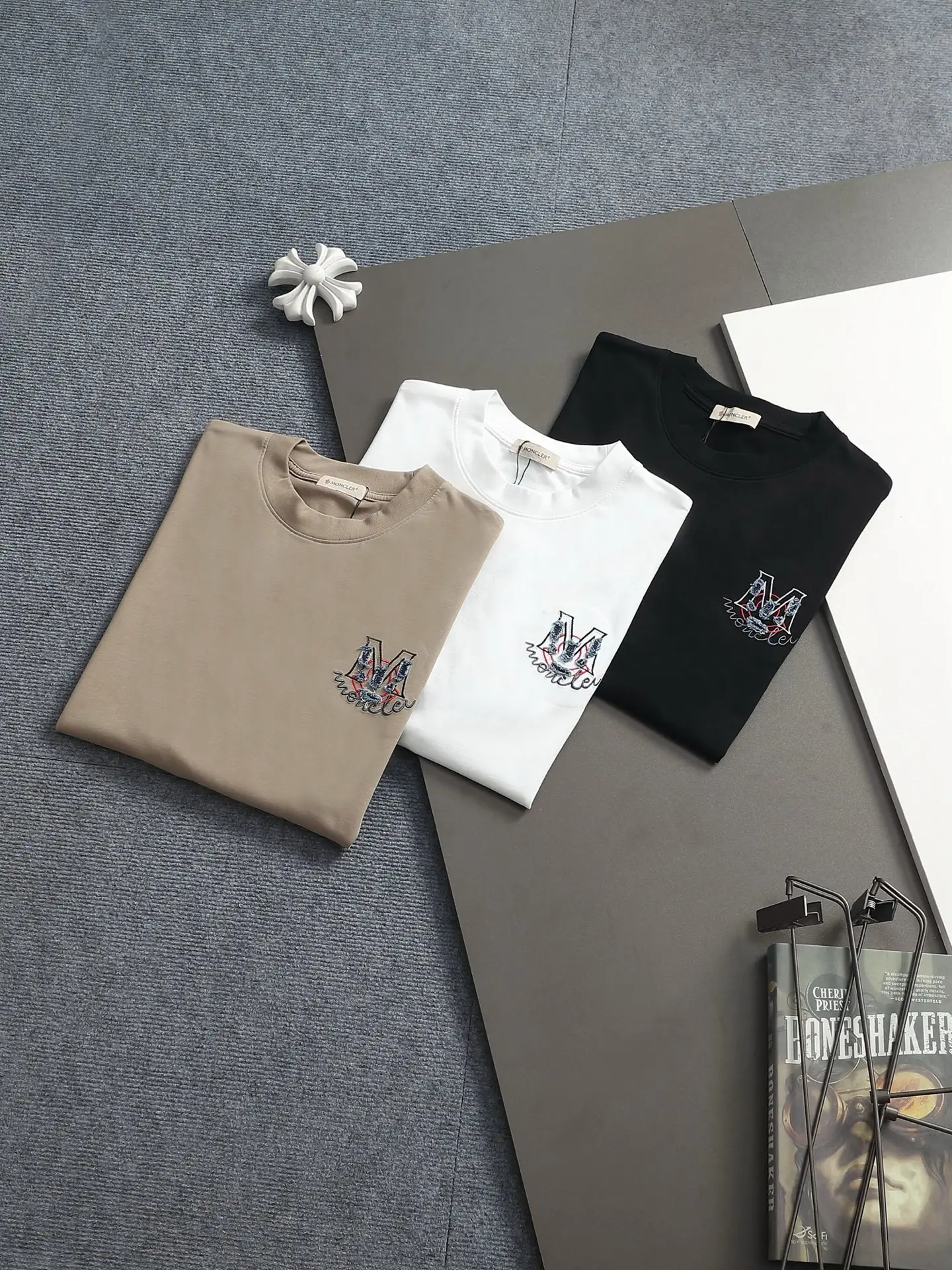 Logo-Embroidered Cotton-Jersey T-Shirt D17514185 — view 12