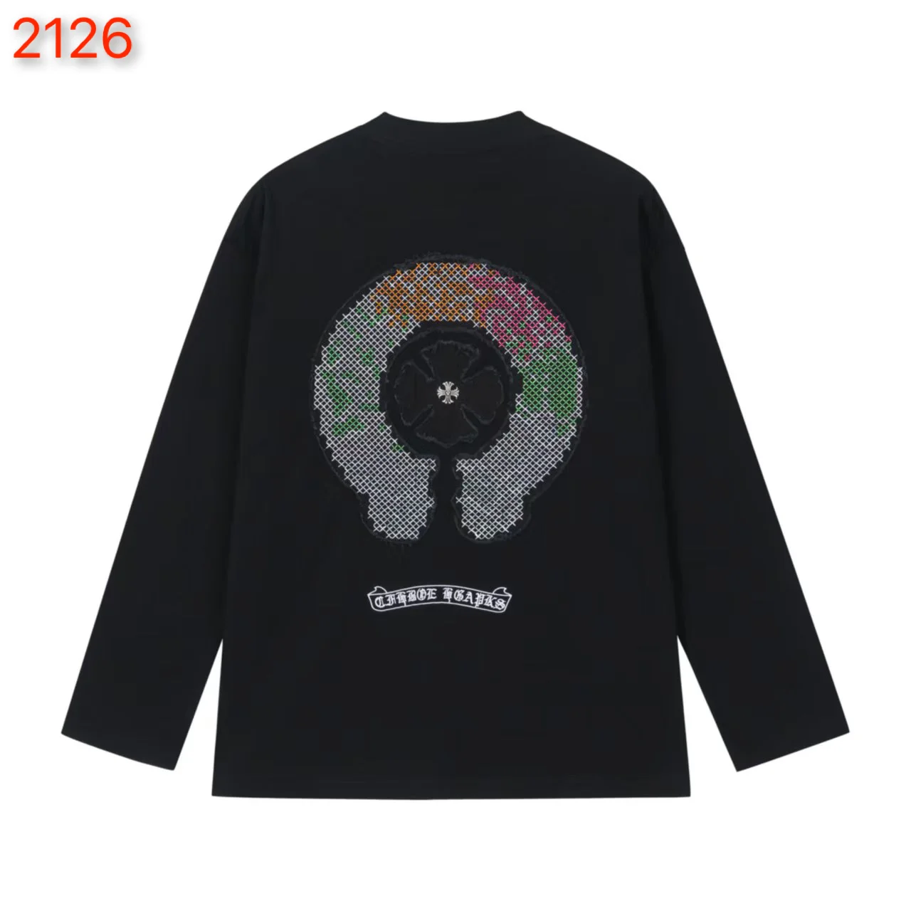 Embroidered Patch Long-Sleeve T-Shirt D17523607